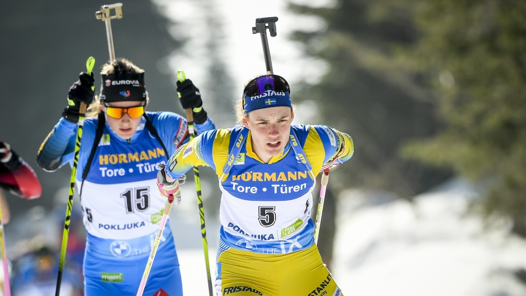 Swedish biathletes, Strong finish, Nord News, Sports, 2050x1160 HD Desktop