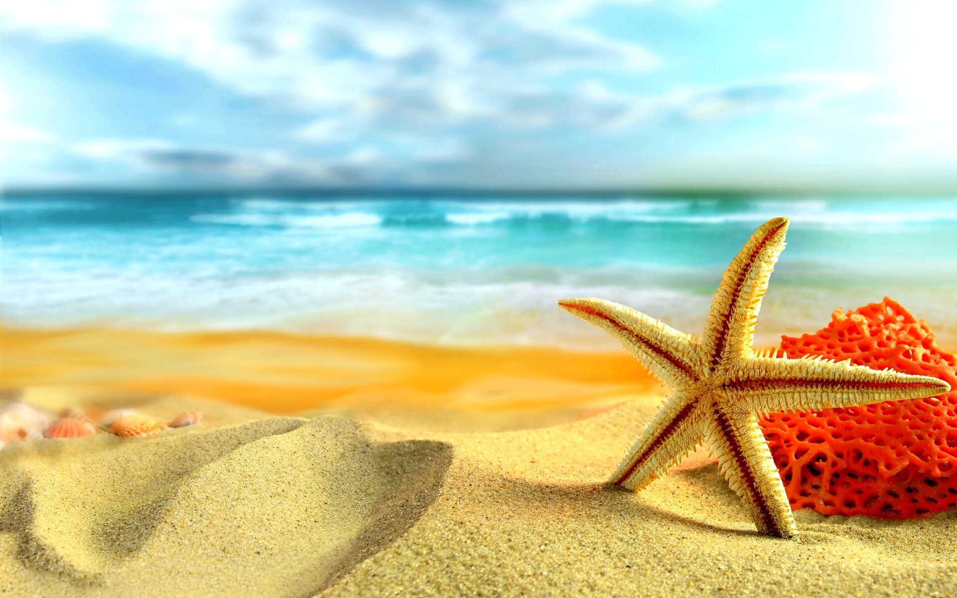 Summer: A time for heat waves and droughts, Sunbathing, Seaside. 1920x1200 HD Background.