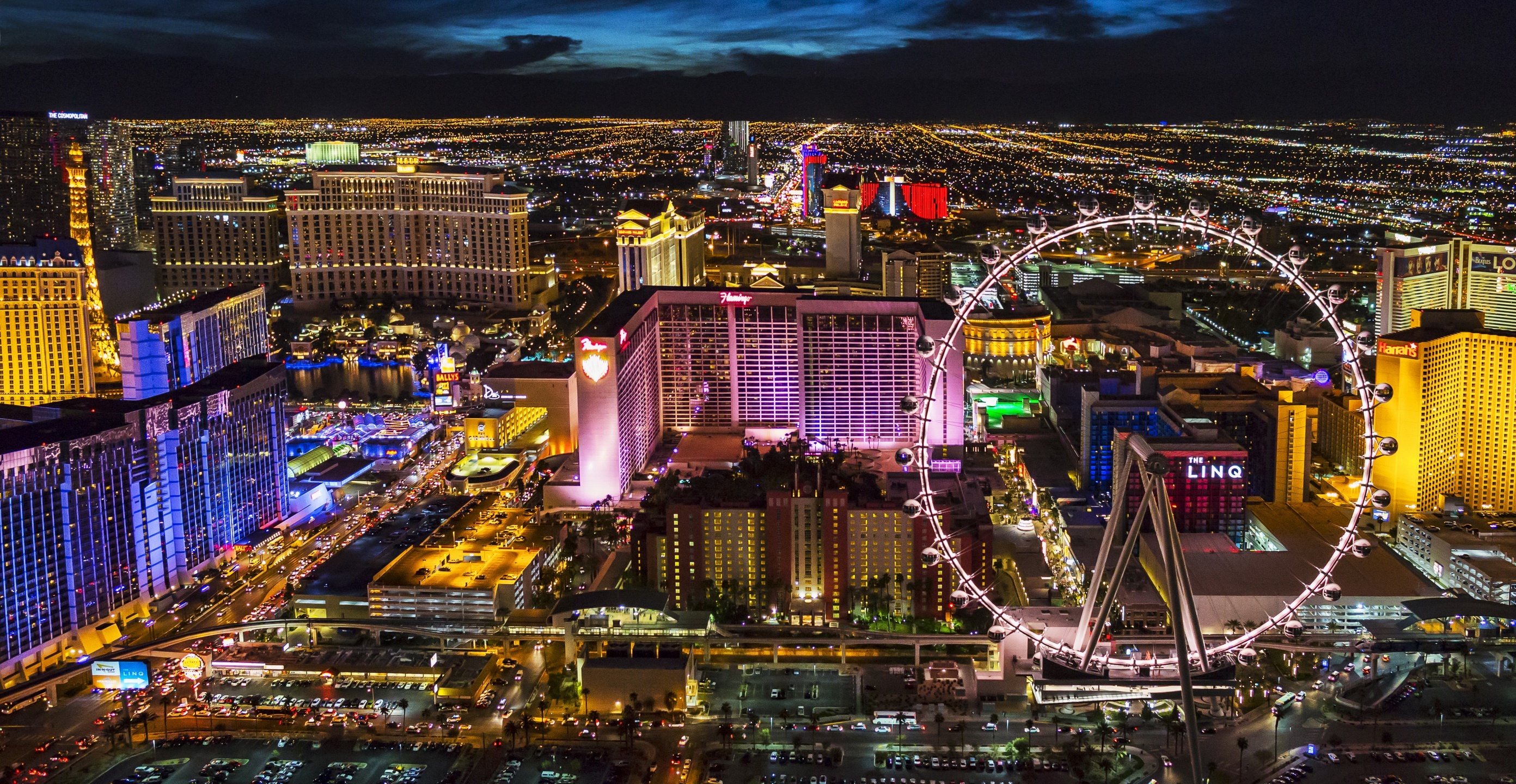 Las Vegas HD wallpaper, Striking background image, Stunning cityscape, Travel inspiration, 2790x1440 HD Desktop