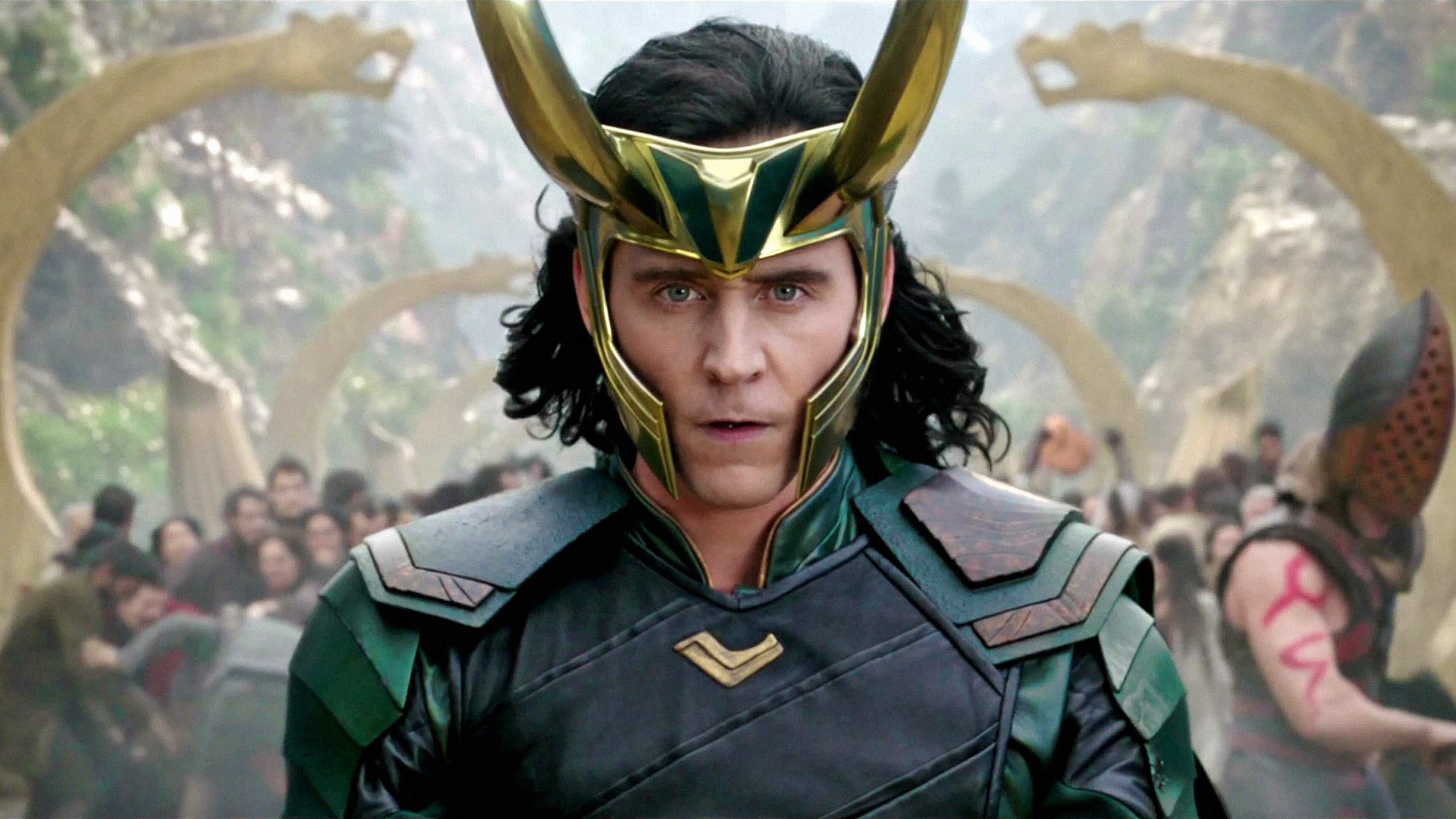 Loki: A fictional character portrayed by Tom Hiddleston in the Marvel Cinematic Universe. 3840x2160 4K Wallpaper.