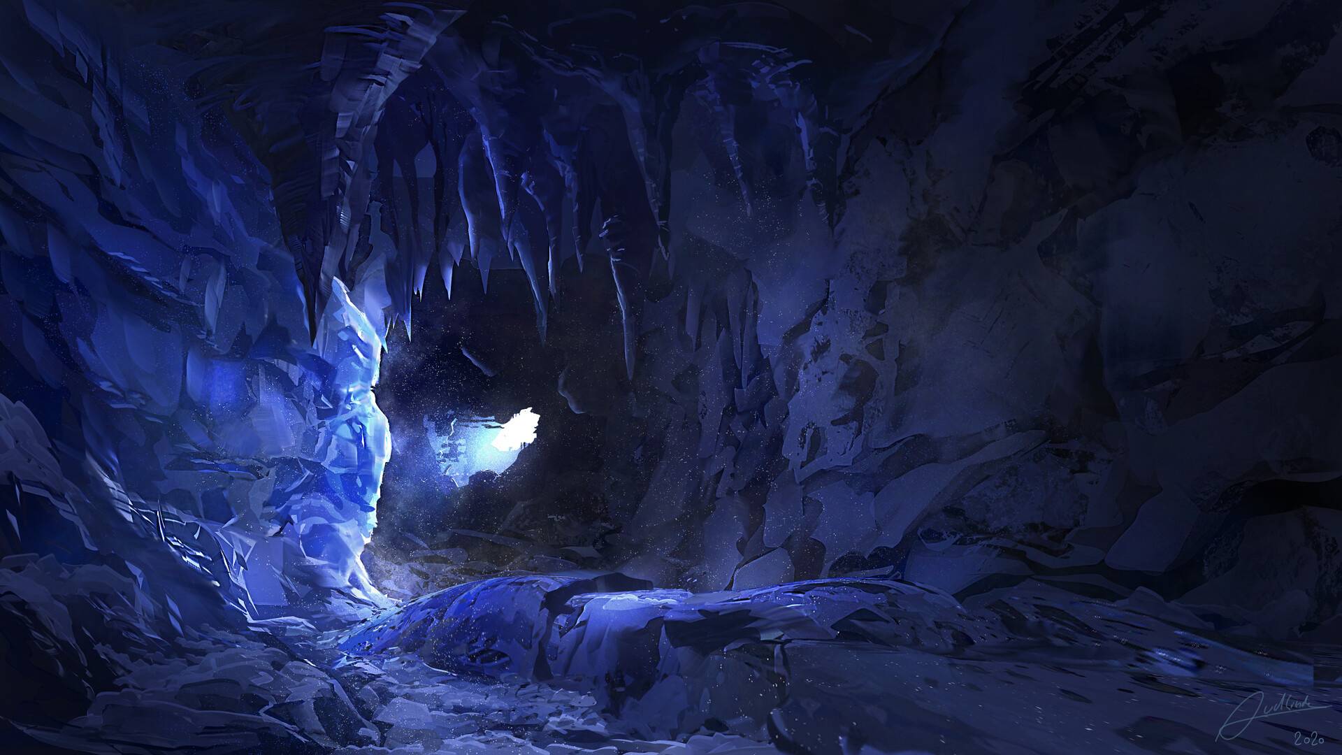 Ice cave, Nature's beauty, Geological wonder, Crystal cave, 1920x1080 Full HD Desktop