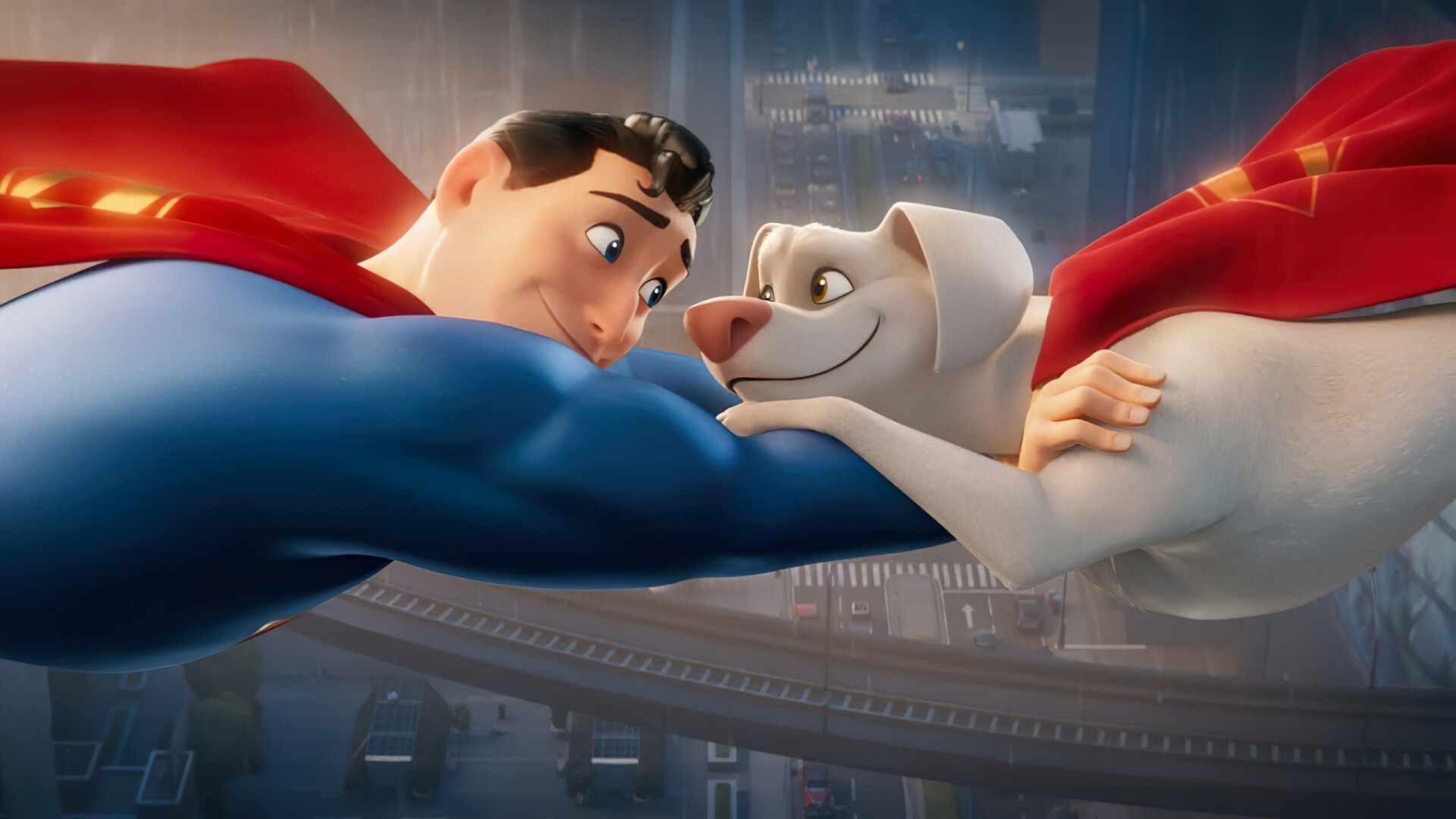 DC League of Super-Pets: A screenplay by Jared Stern and John Whittington, Krypto. 1920x1080 Full HD Background.