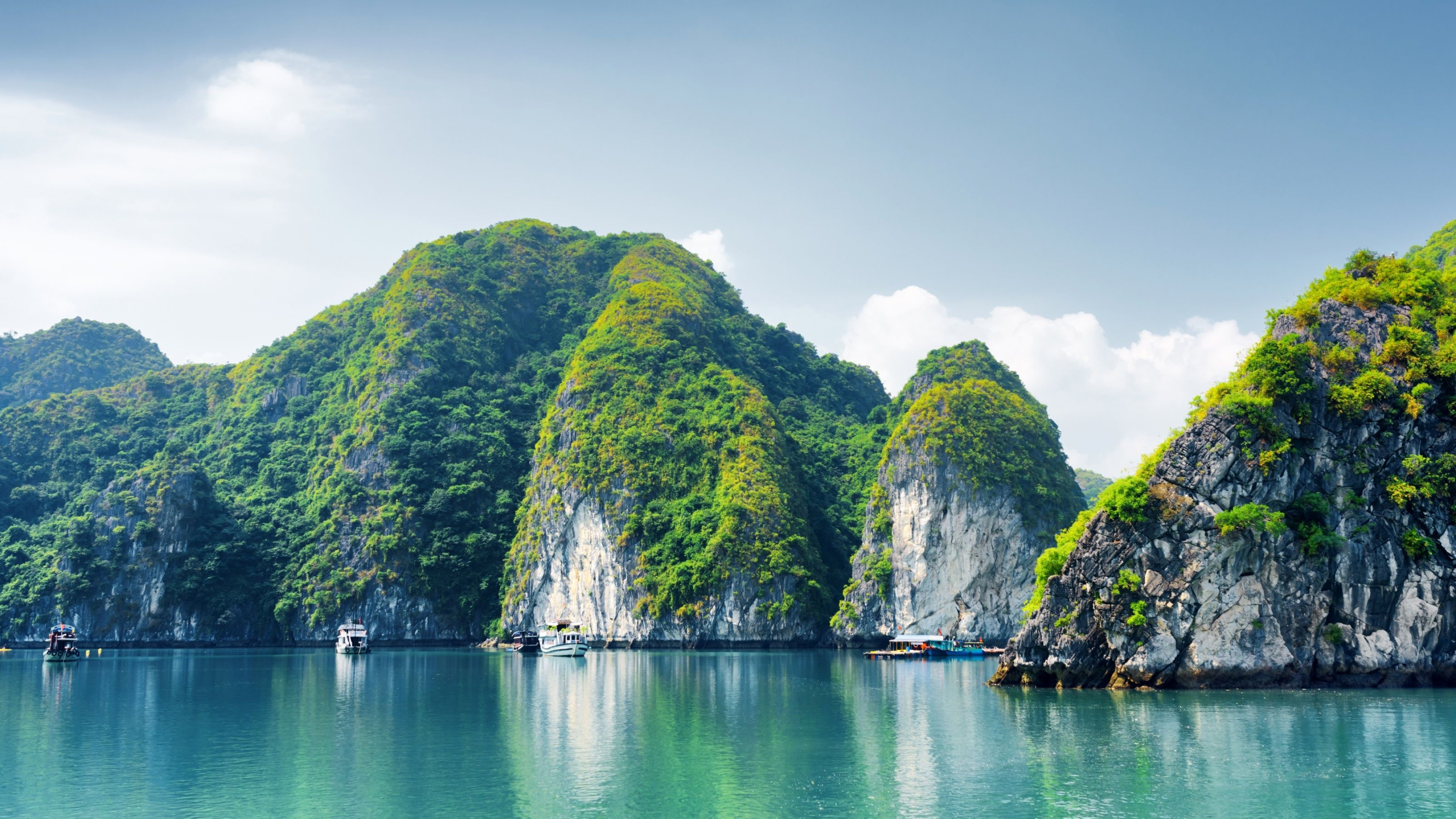 Ha Long, Vietnam, Top free, Backgrounds, 3560x2000 HD Desktop