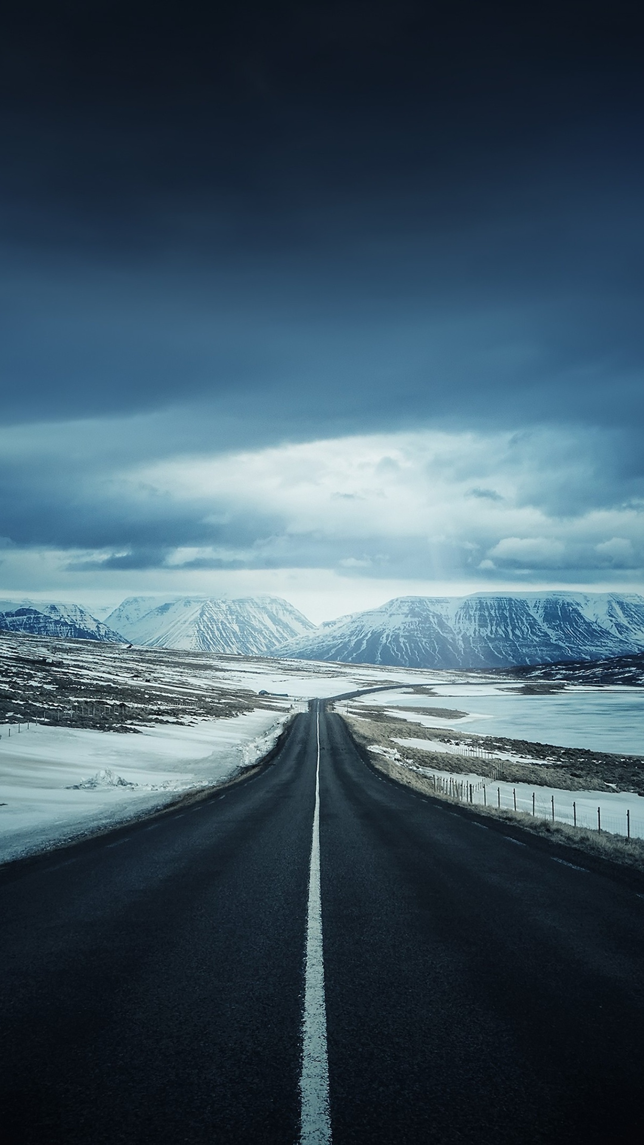 Road iceland clouds, Mountain landscape, Sony xperia x xz z5, Premium HD wallpapers, 2160x3840 4K Phone