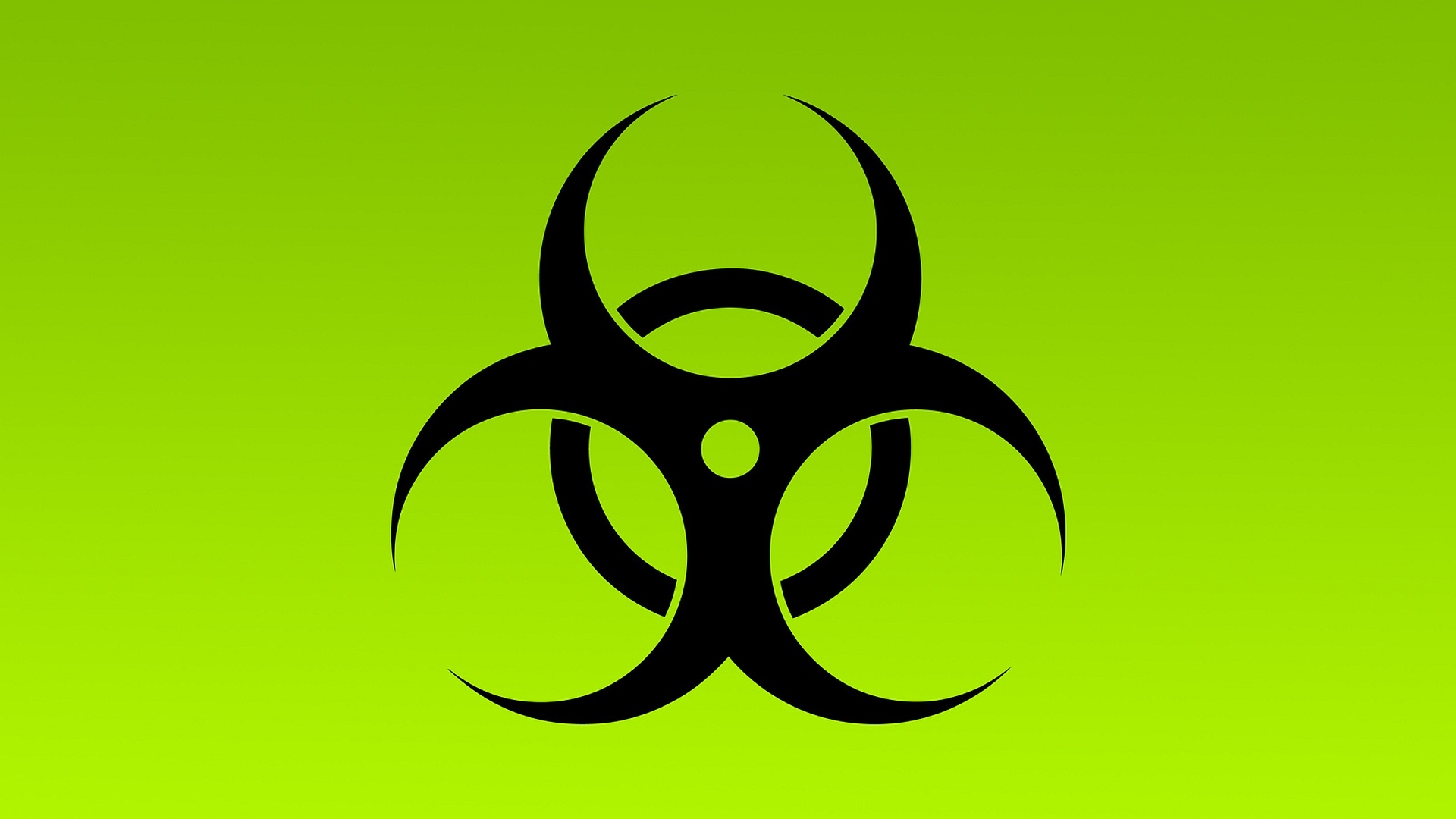 Green Biohazard: A warning, developed in 1966 by Charles Baldwin, an environmental-health engineer working for TDCC. 1920x1080 Full HD Wallpaper.