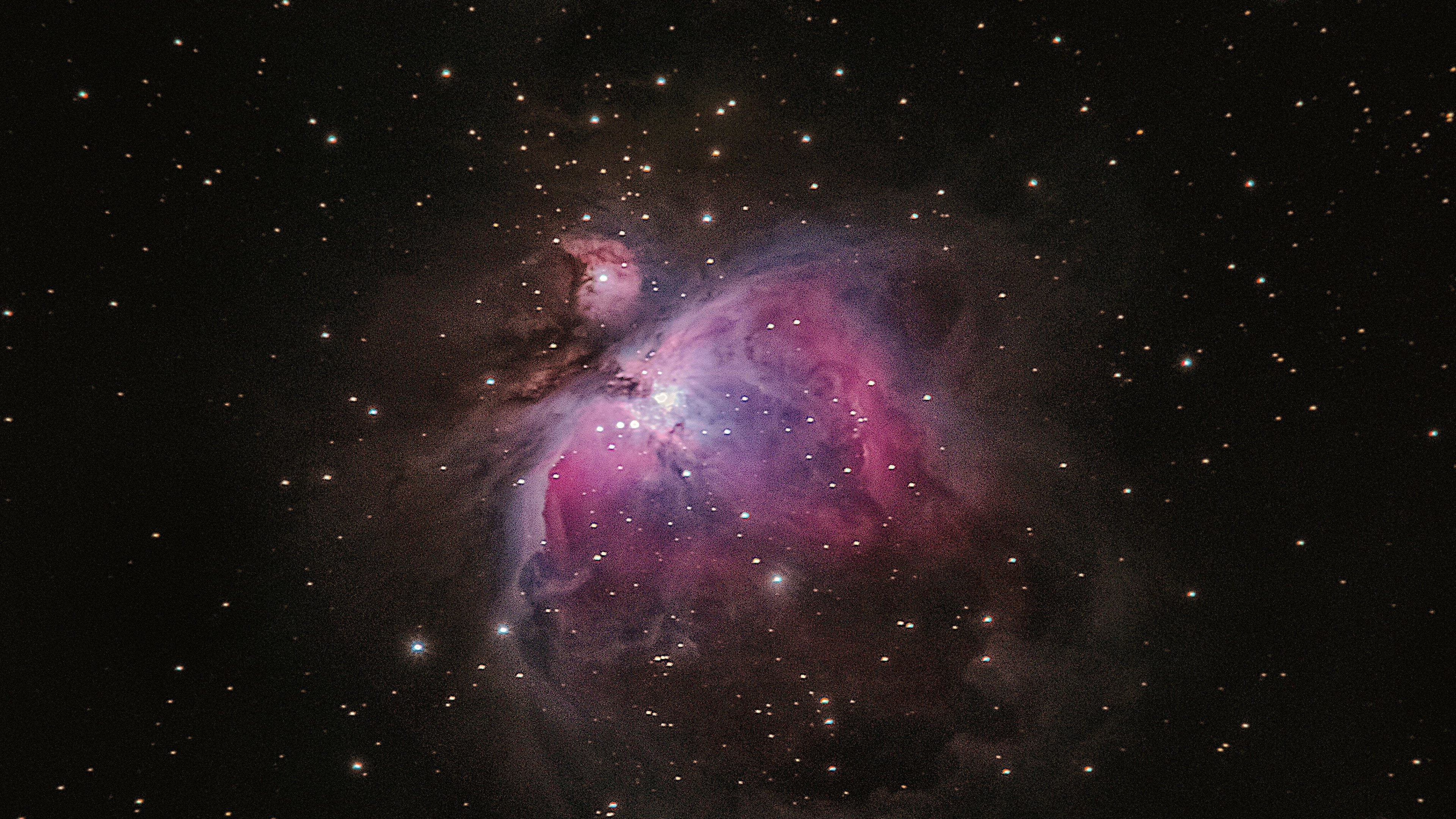 Cosmos, Pink clouds, Stars, Space, 3840x2160 4K Desktop