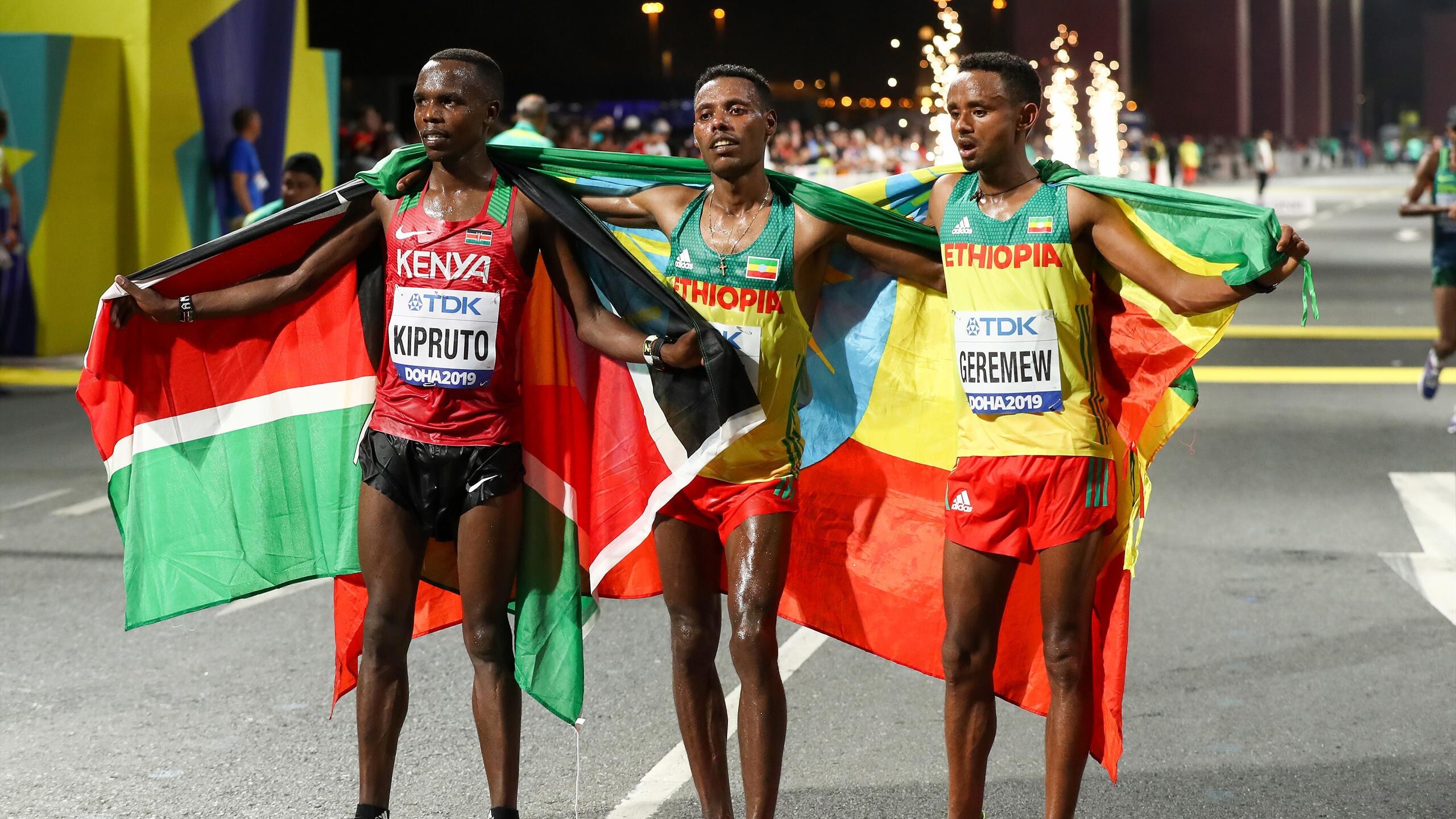 Amos Kipruto, Marathon phenom, Running champion, Olympic hopeful, 2560x1440 HD Desktop