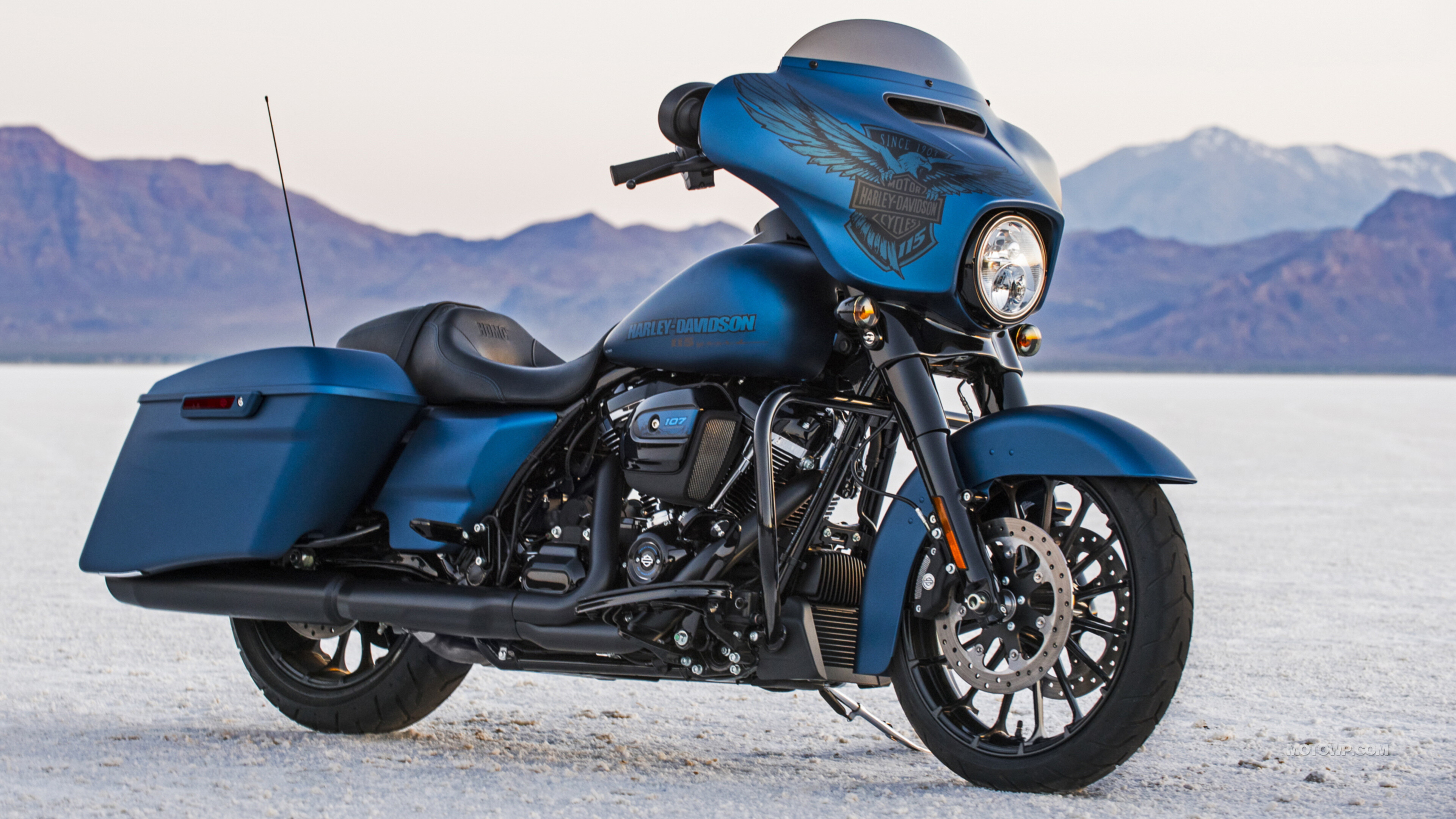 Harley-Davidson Glide: One of the best-selling Harley bikes since its inception in 2006, Motorcycles. 3840x2160 4K Background.