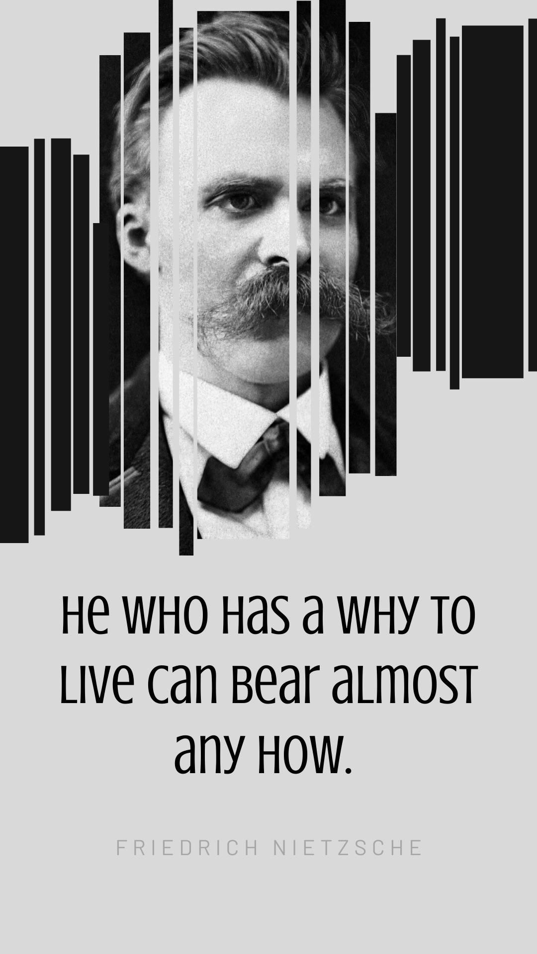 Having a why to live, Friedrich Nietzsche quotes, Nietzsche's insight, Bear almost any how, 1080x1920 Full HD Phone