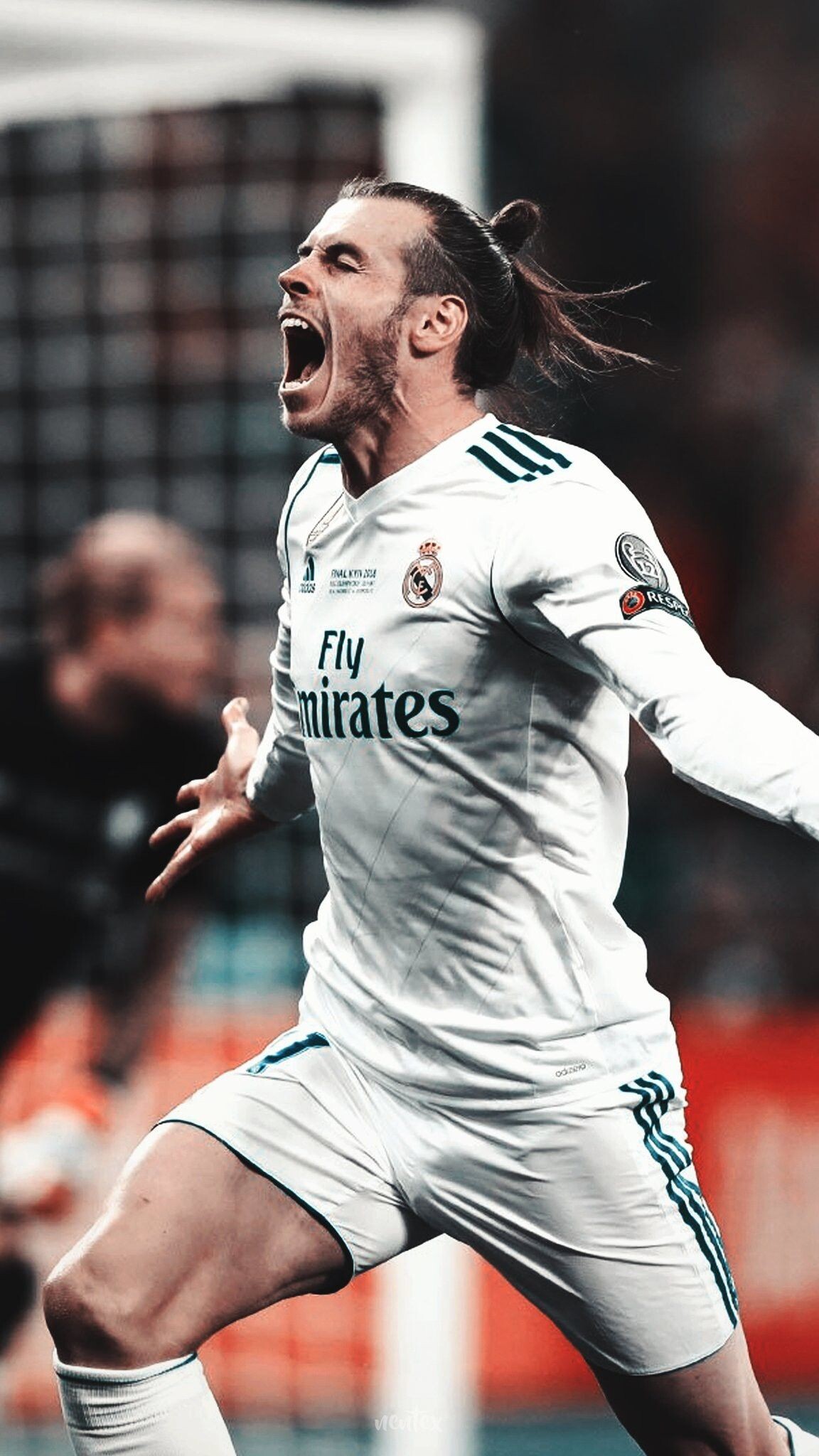 Gareth Bale: A footballer with tremendous speed, great crossing ability, a great left foot and exceptional physical qualities. 1160x2050 HD Background.