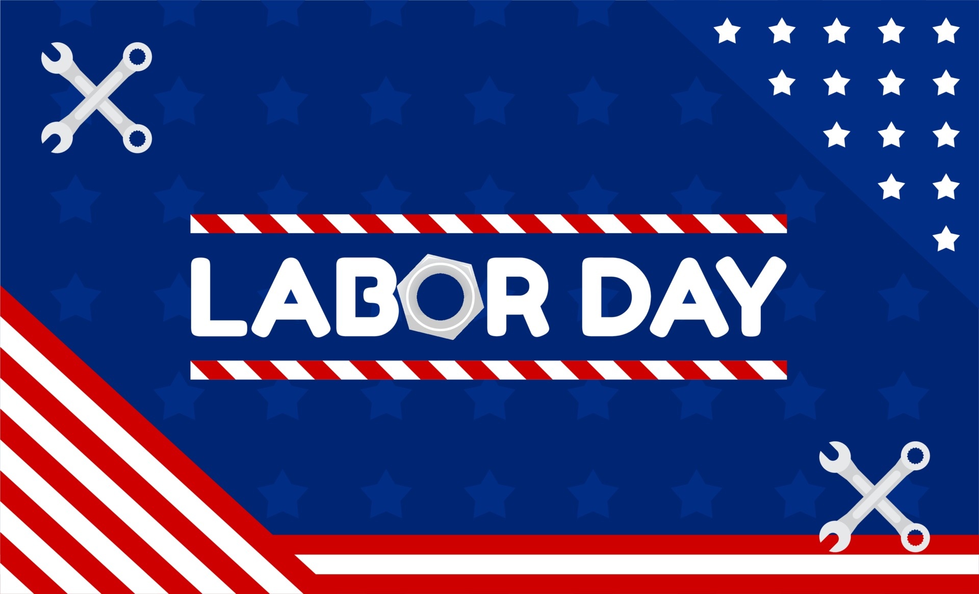 American labor day, Illustration art, Patriotism, United States flag, 1920x1170 HD Desktop