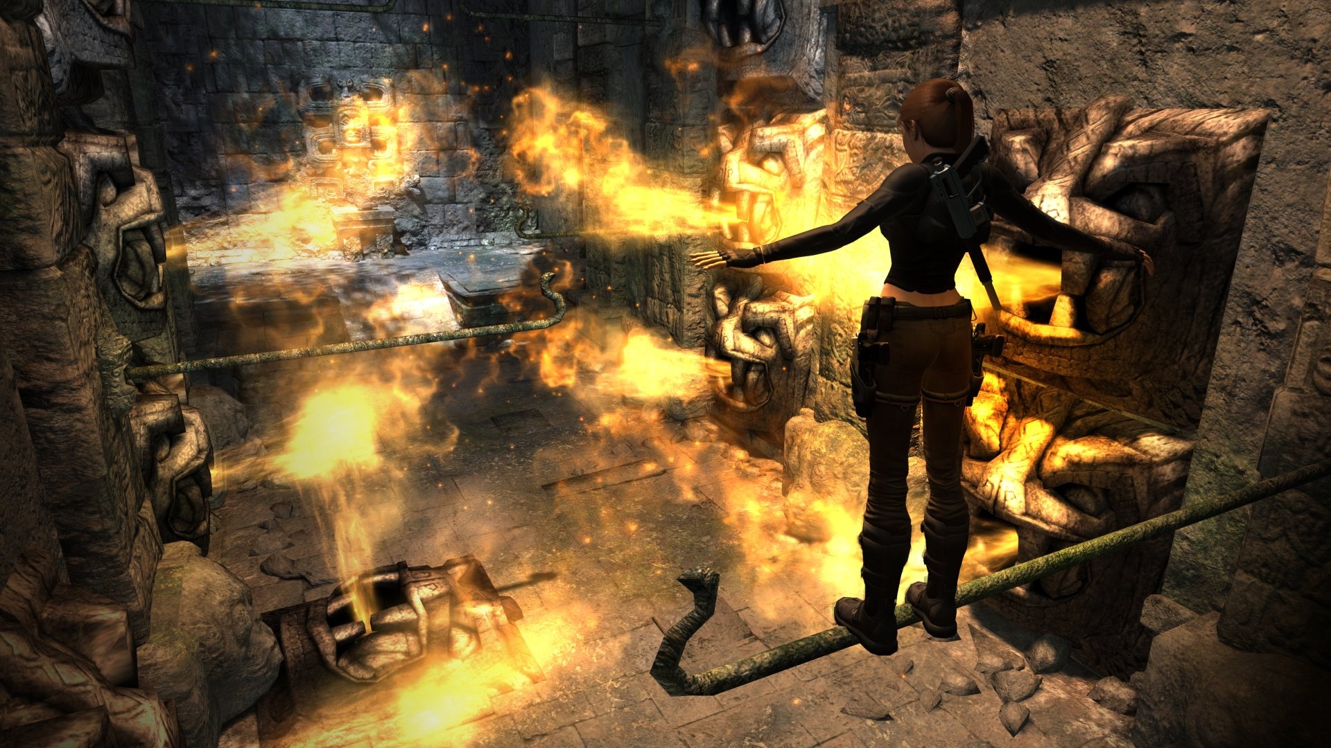Lara Croft in Underworld, Free wallpaper download, HD resolution, Immersive visuals, 1920x1080 Full HD Desktop