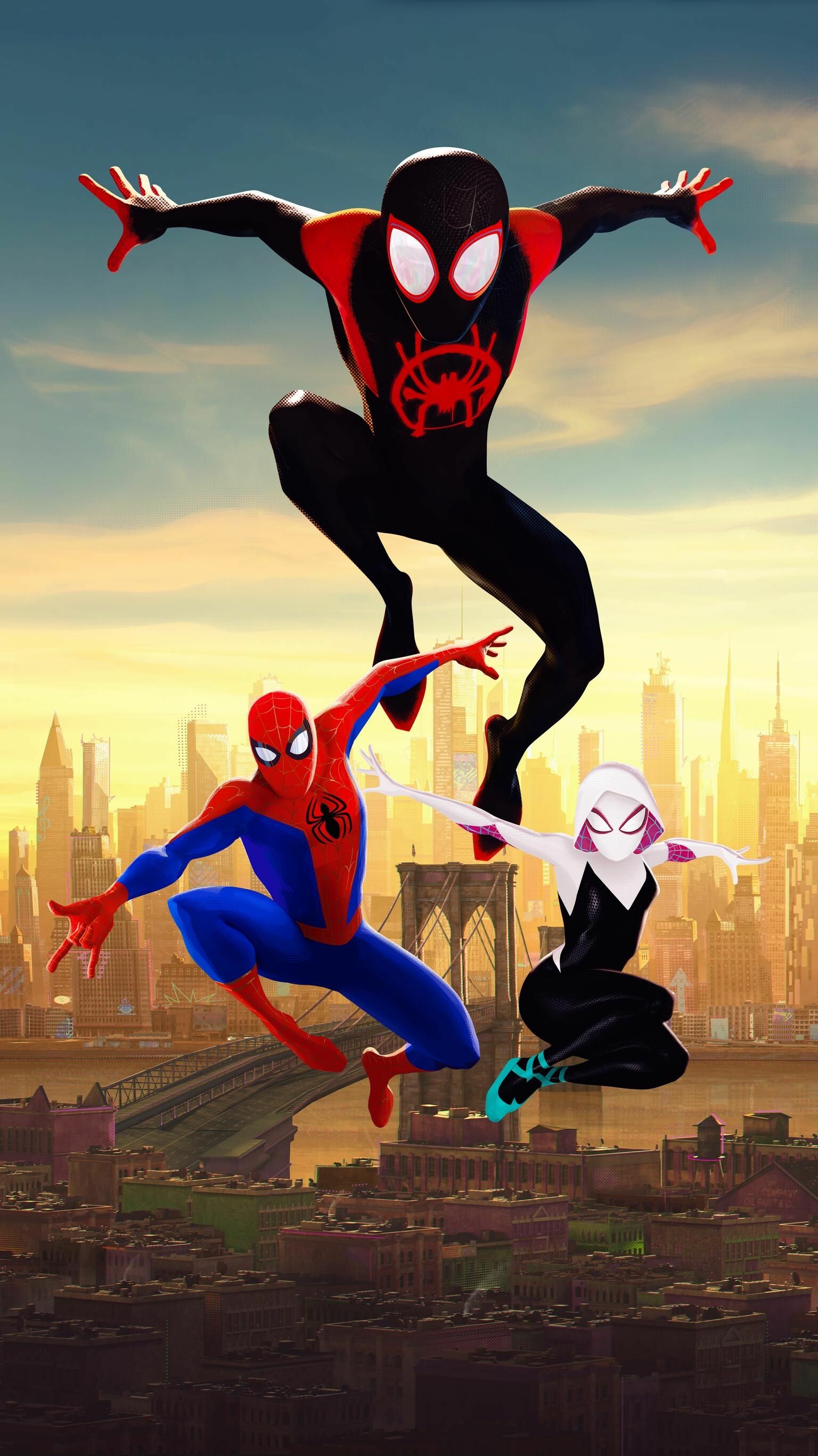 Spider-Man: Across the Spider-Verse - Part One: The first animated film in the Spider-Man franchise, Stars Shameik Moore as Morales. 1540x2740 HD Background.