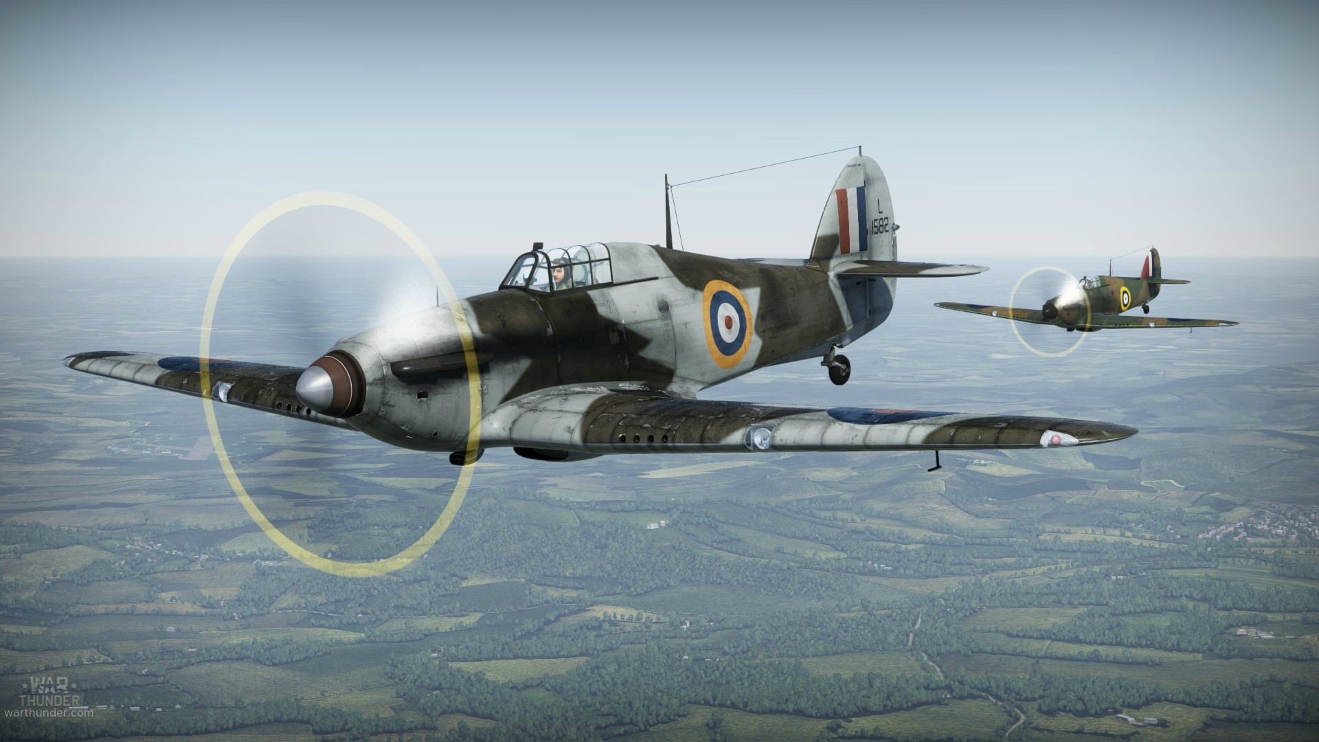 Hawker Hurricane, War Thunder, Skins, 1920x1080 Full HD Desktop