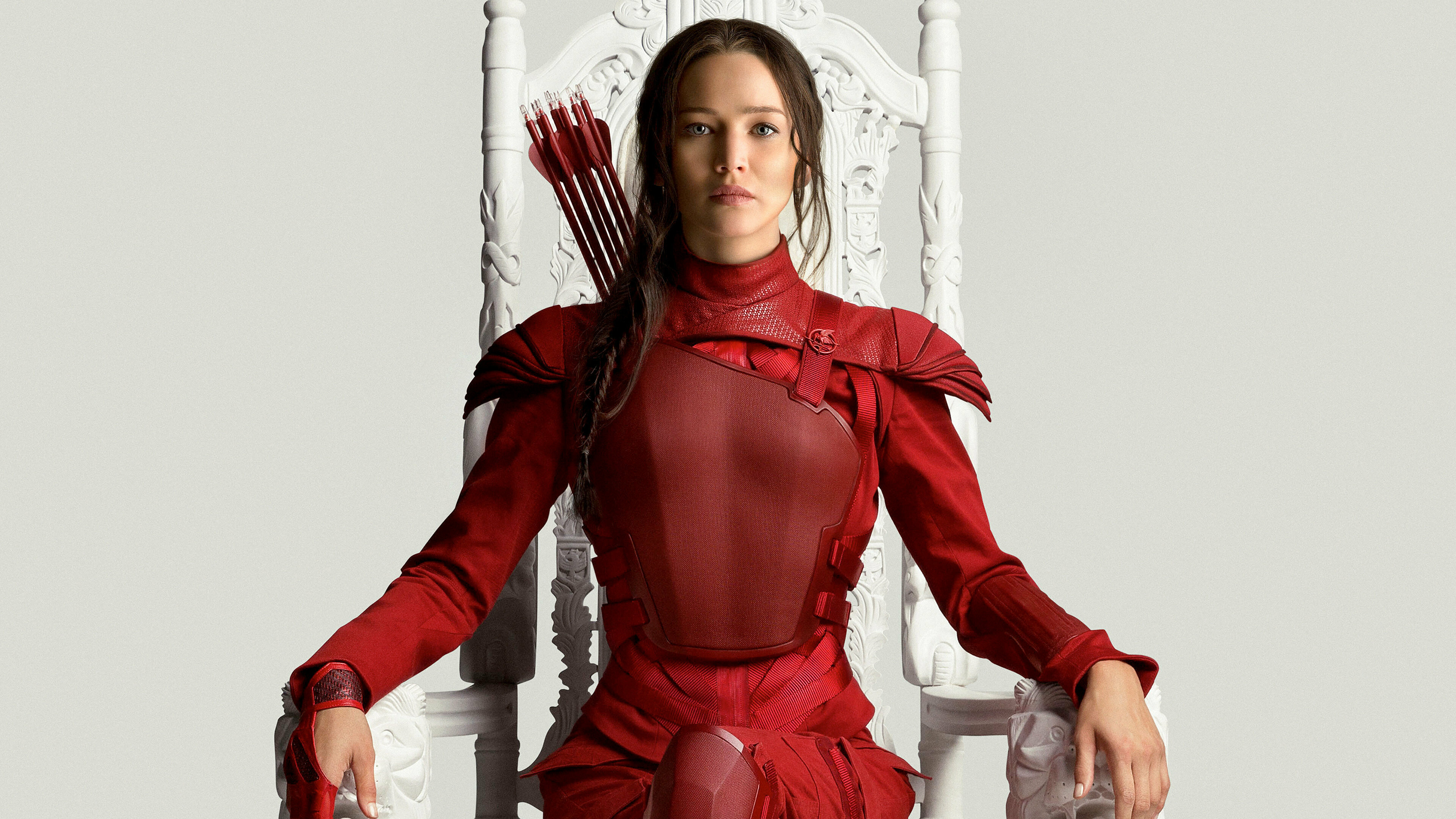 Jennifer Lawrence: Katniss Everdeen, The Hunger Games: Mockingjay – Part 2. 3840x2160 4K Wallpaper.
