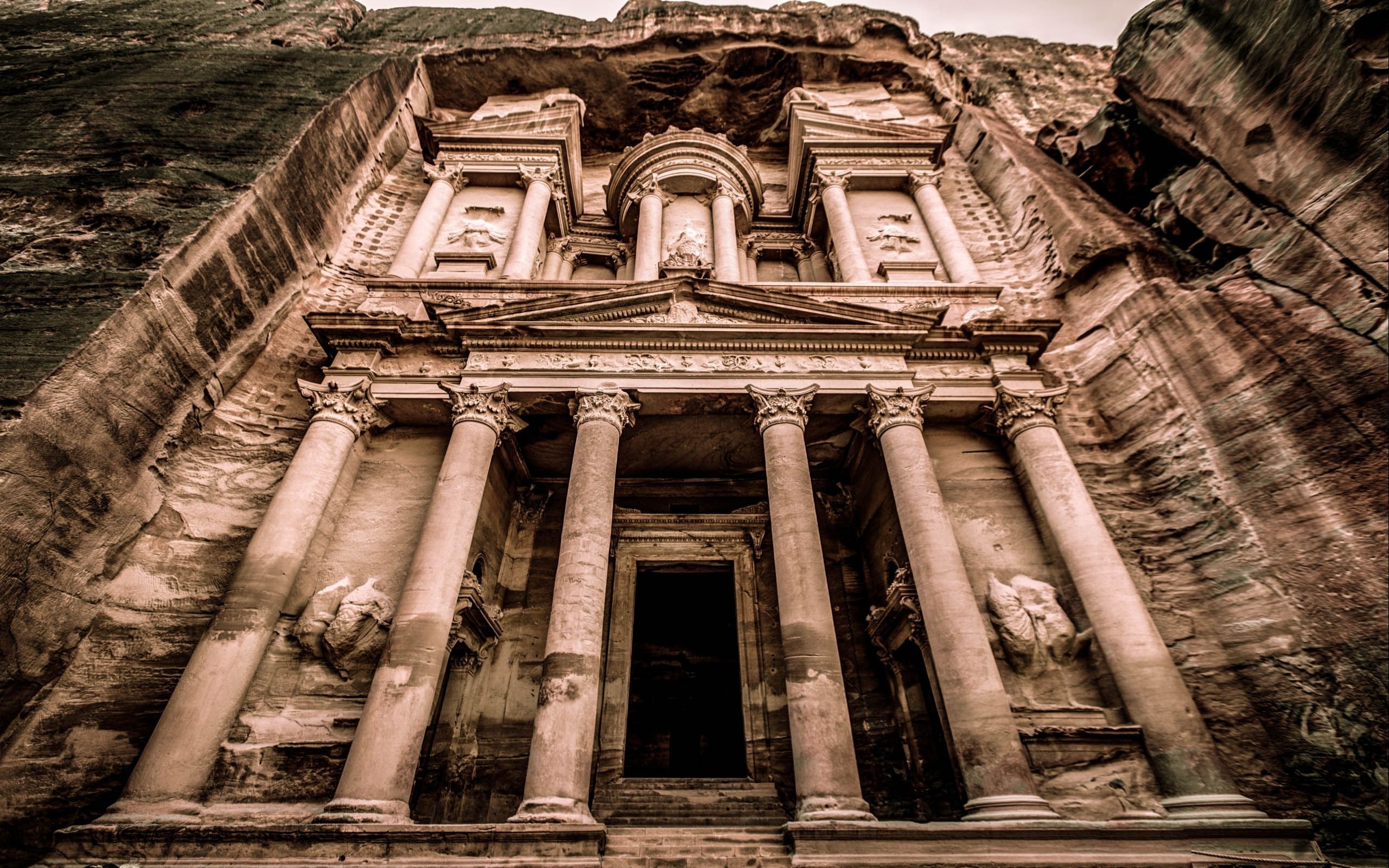 Petra Jordan wallpapers, UNESCO World Heritage, Historical marvel, Ancient city, 2560x1600 HD Desktop