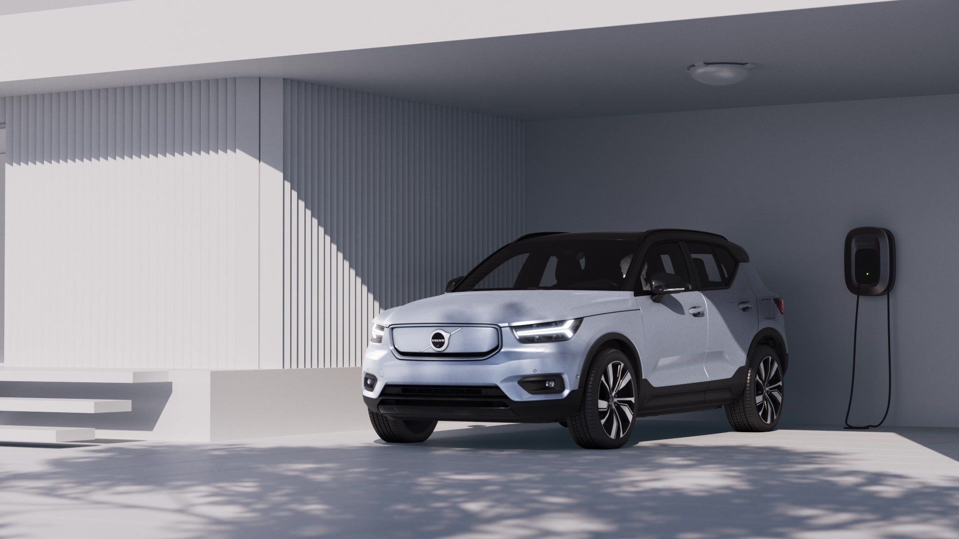 Volvo, XC40 Recharge, All-electric SUV, Sustainable future, 1920x1080 Full HD Desktop