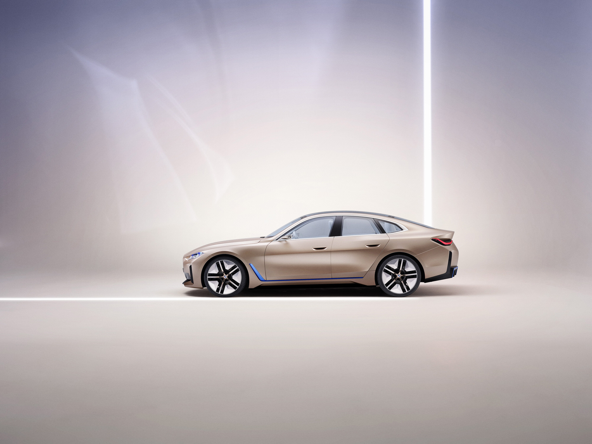 BMW i4, Concept car, Studio photo, Futuristic design, 2000x1500 HD Desktop