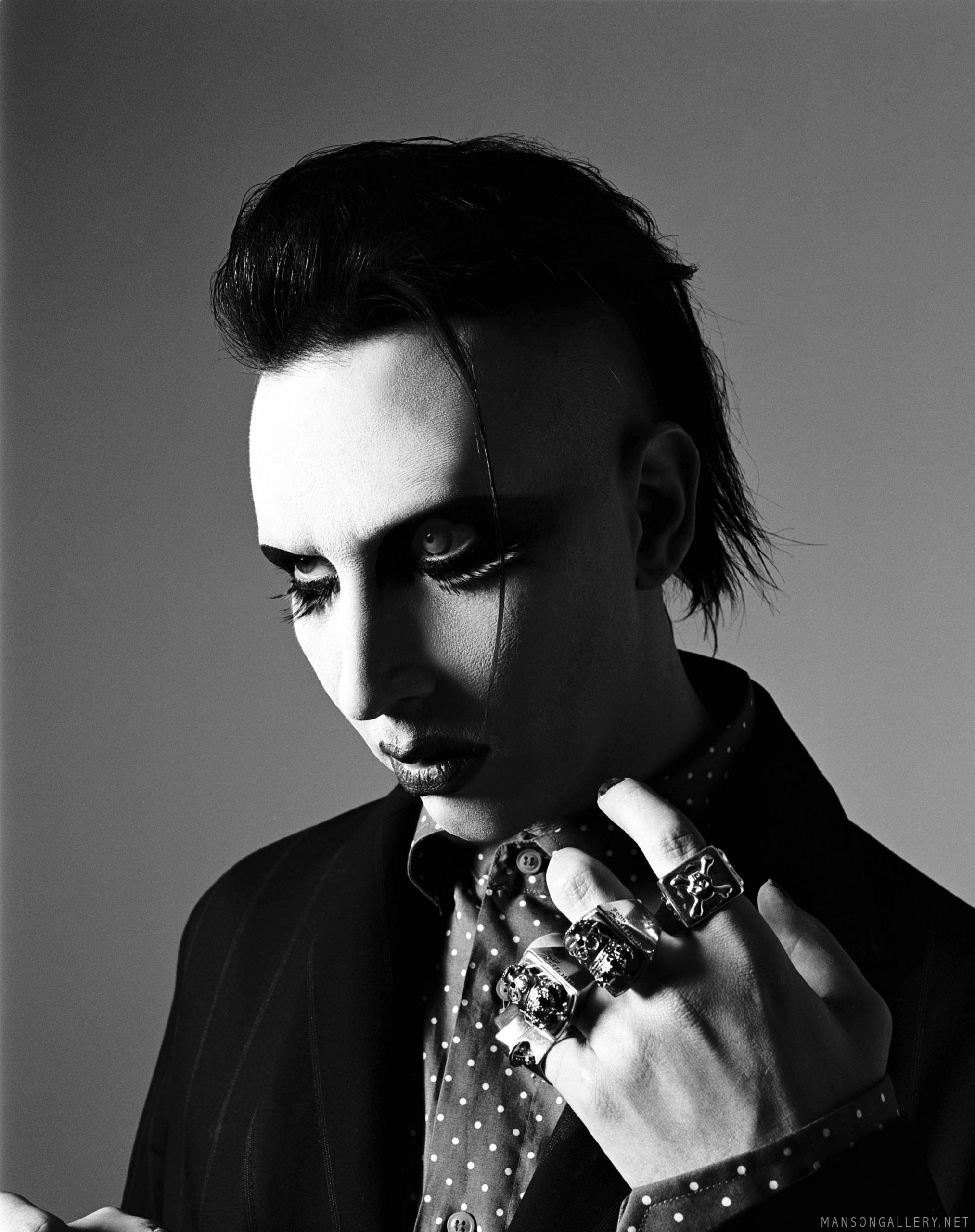 Marilyn Manson, Captivating photo, Enigmatic musician, Artistic presence, 2030x2560 HD Phone