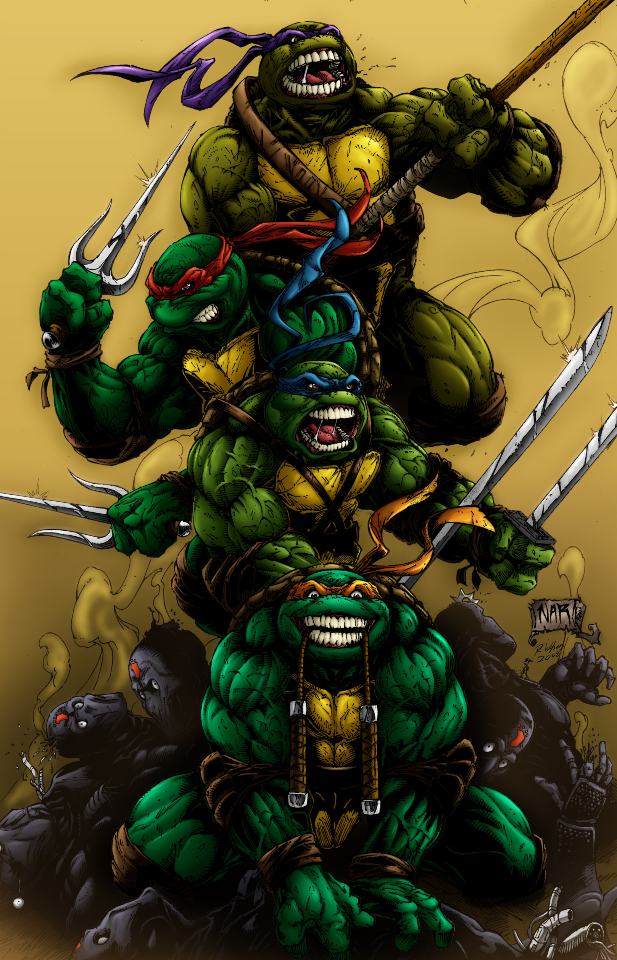 Mutant Ninja Turtles, HD wallpapers, Free download, Animated heroes, 2090x3250 HD Phone
