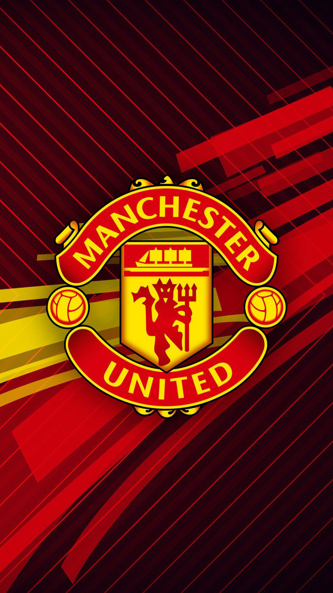 Manchester United, Striking wallpapers, Iconic emblem, Dynamic visuals, 1080x1920 Full HD Phone