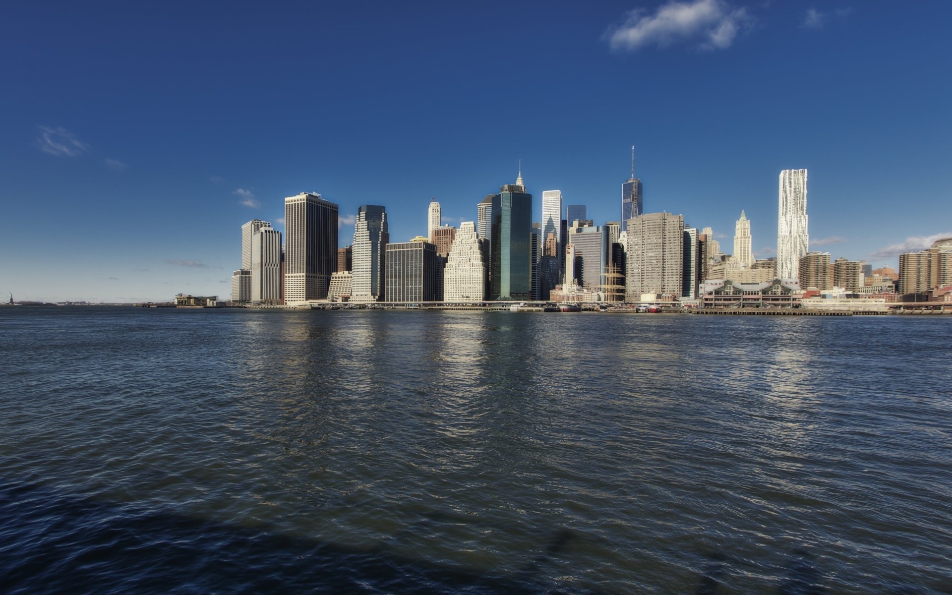Manhattan (Travels), Lower Manhattan view, NYC bay, HD wallpaper, 1920x1200 HD Desktop