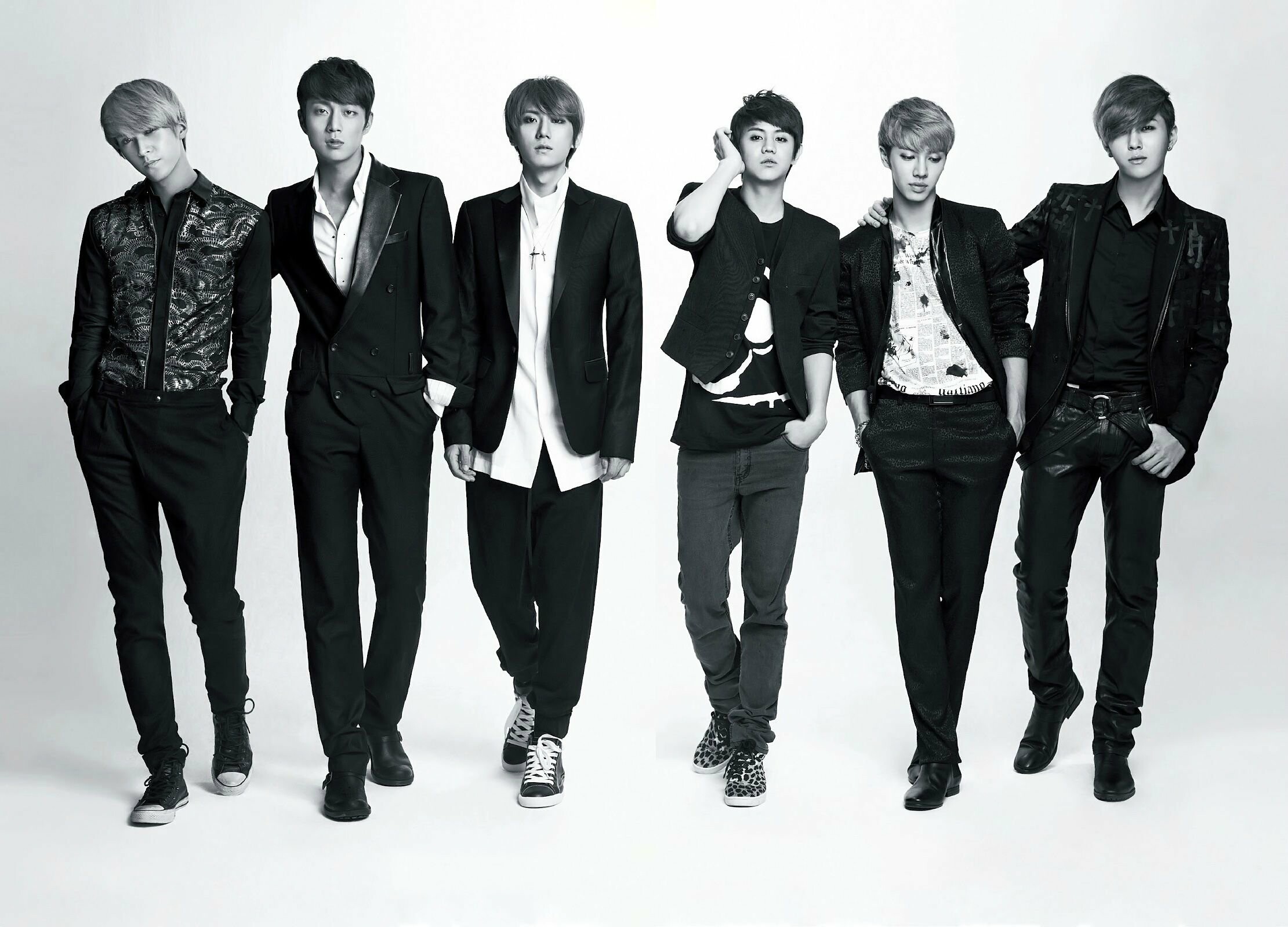 K-Pop: B2st, Highlight, Yoon Doo-joon, Yang Yo-seob, Lee Gi-kwang, Son Dong-woon. 2230x1600 HD Background.