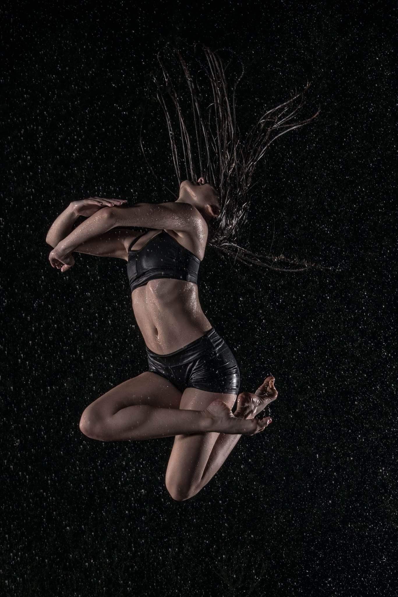 Contemporary Dance: Water, Dancing in the rain, Fluidity and improvisational movement. 1370x2050 HD Wallpaper.