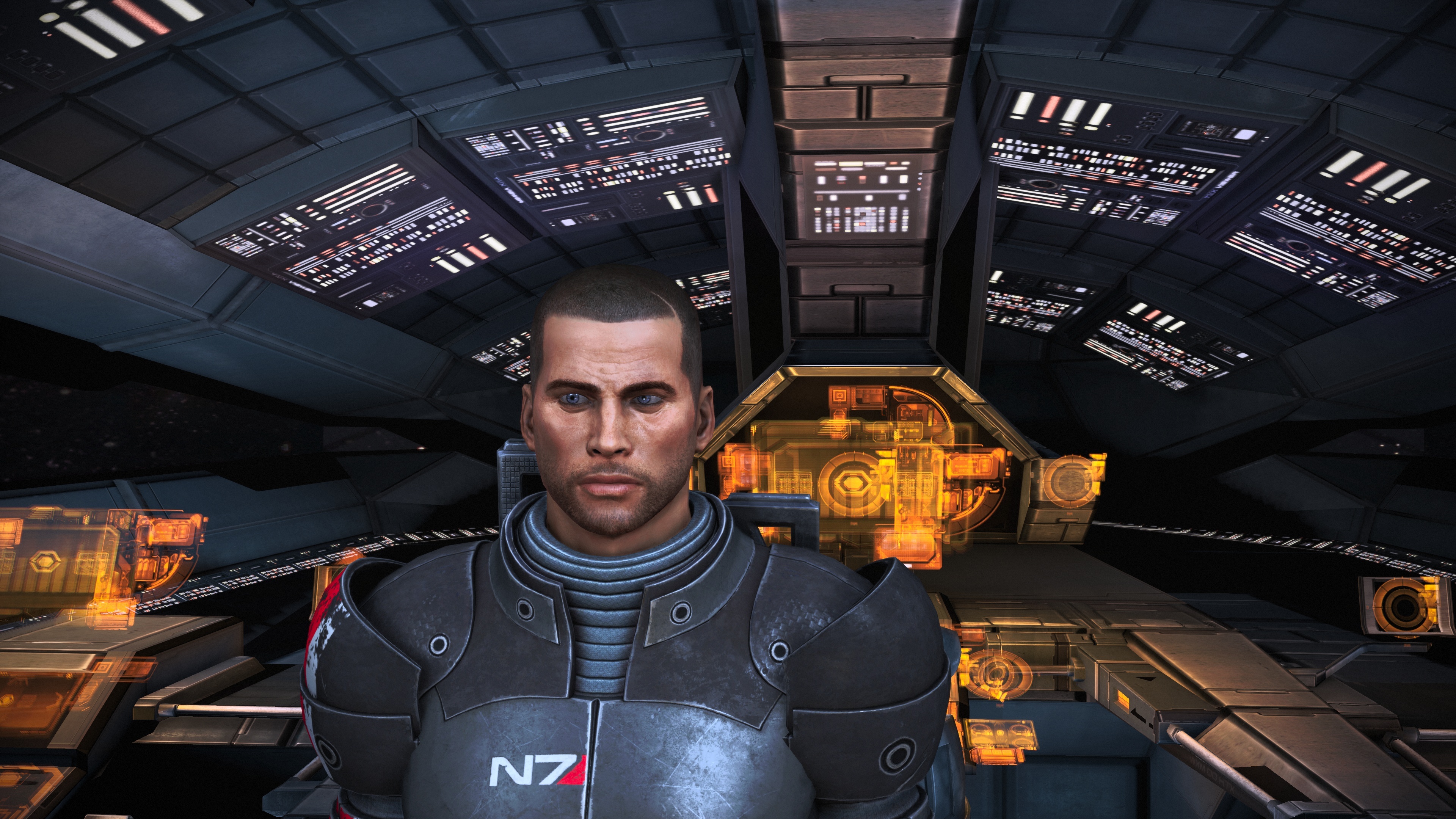 John Shepard, Mass Effect Wallpaper, 3840x2160 4K Desktop