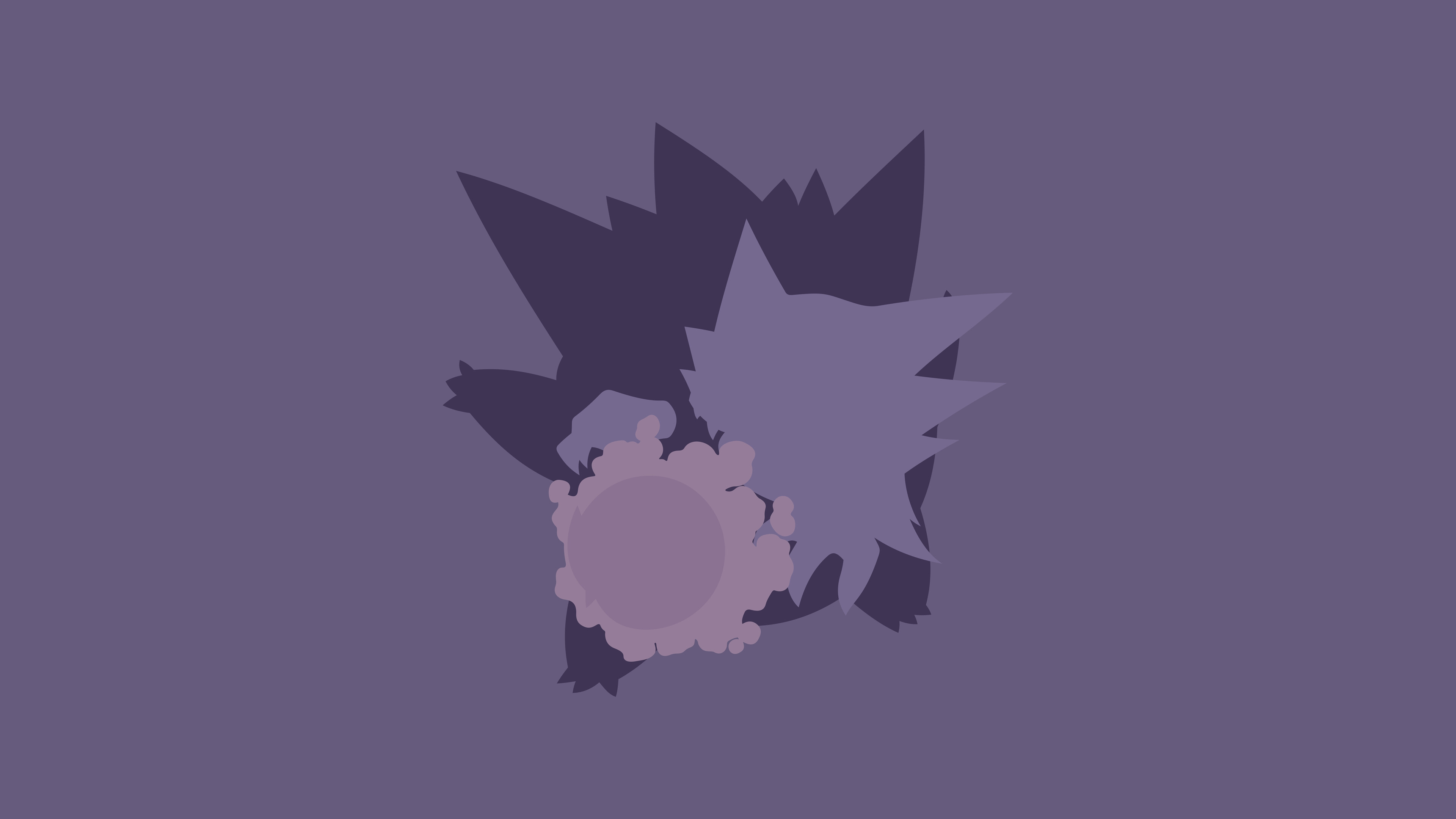 Gengar: A dual-type Ghost/Poison Pokemon, Introduced in Generation I, Evolving from Haunter. 3840x2160 4K Wallpaper.