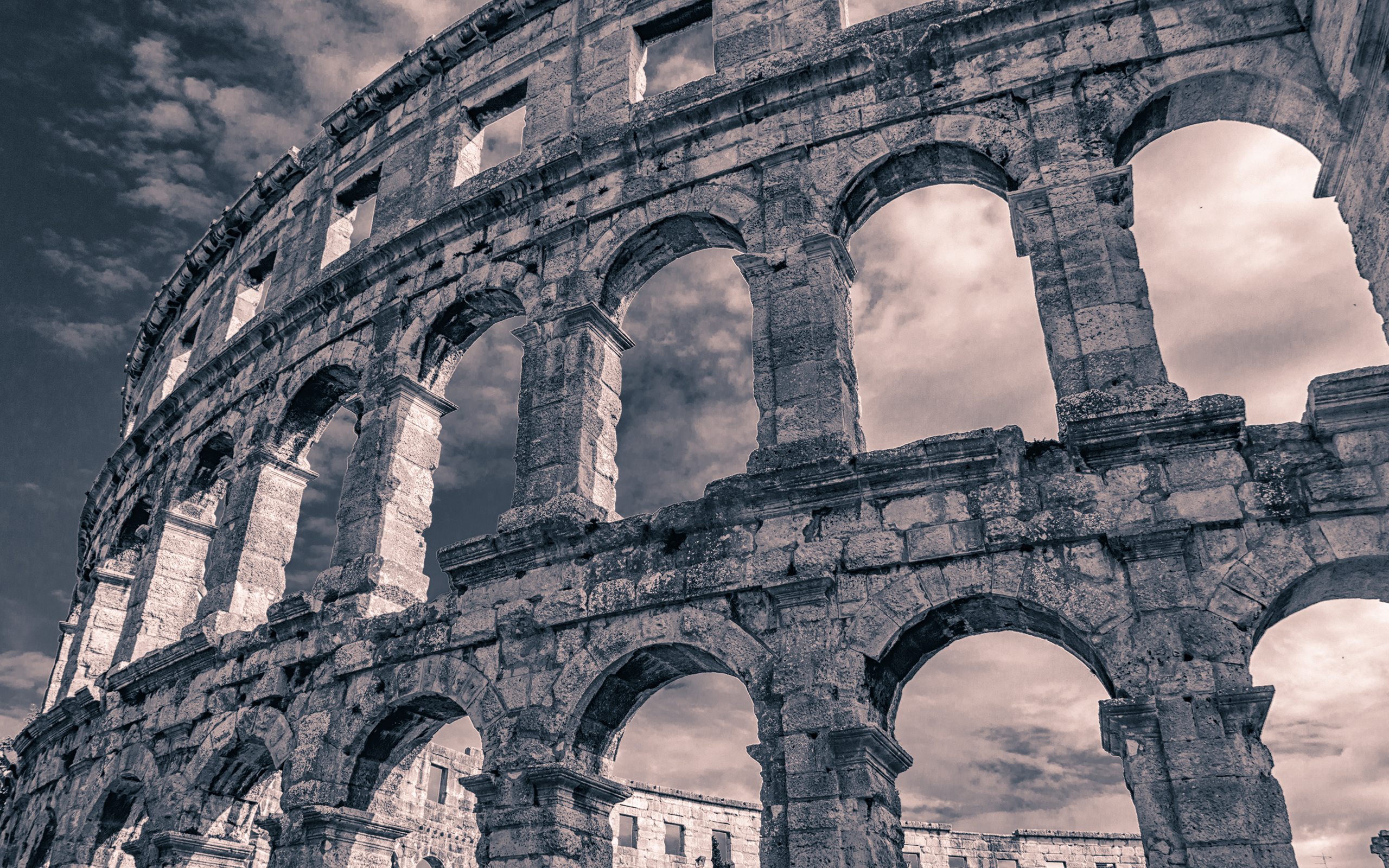 Colosseum HD wallpaper, Background image, Roman architecture, Monumental beauty, 2560x1600 HD Desktop