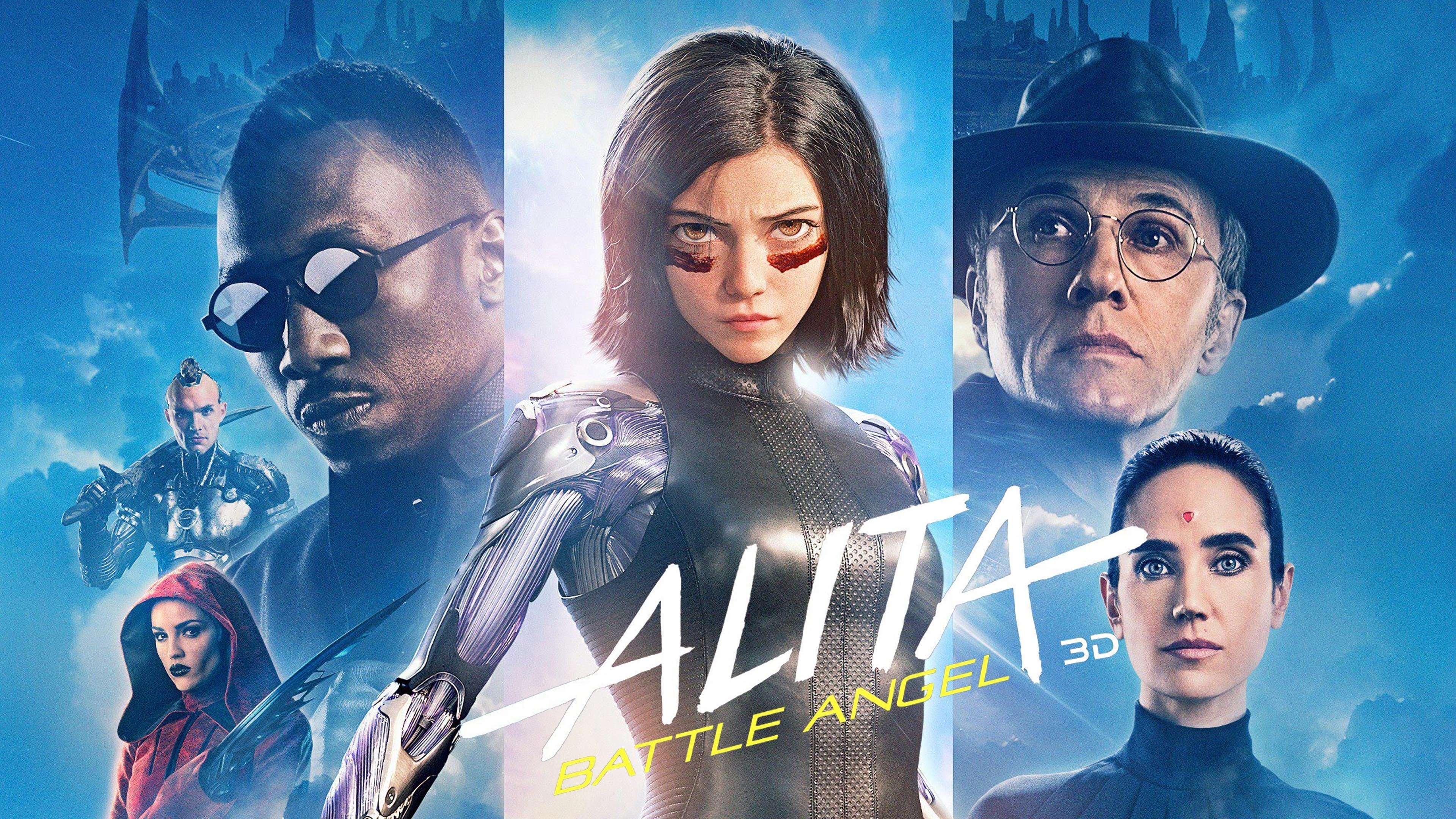 Alita Battle Angel, Online streaming, Movie viewing, Entertainment, 3840x2160 4K Desktop