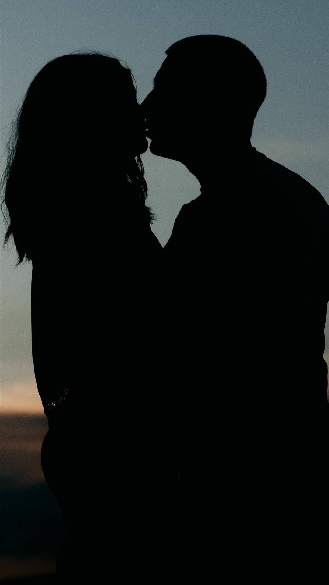 Kiss: An expression of love, greeting, Sentimental. 1080x1920 Full HD Background.