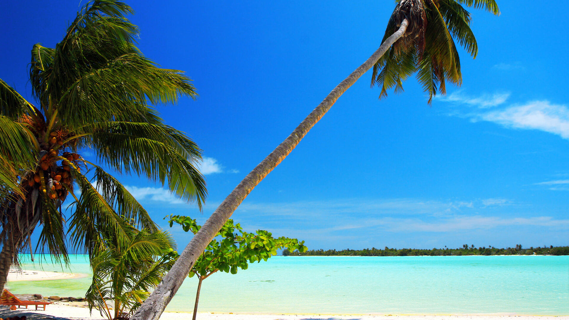 Cook Islands, Beach escape, Sandy shores, Coastal serenity, 1920x1080 Full HD Desktop