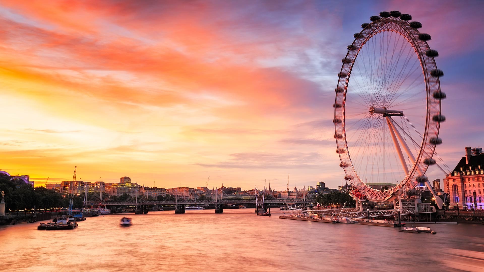 London Eye, HD wallpapers, Eye-capturing backgrounds, Stunning views, 1920x1080 Full HD Desktop