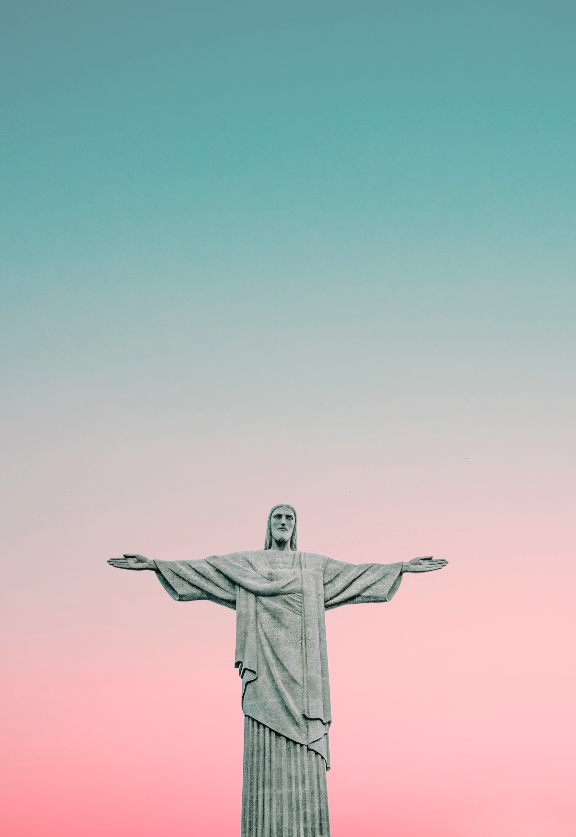 Christ the Redeemer, Stock photo, High-quality image, Brazilian monument, 1980x2880 HD Handy