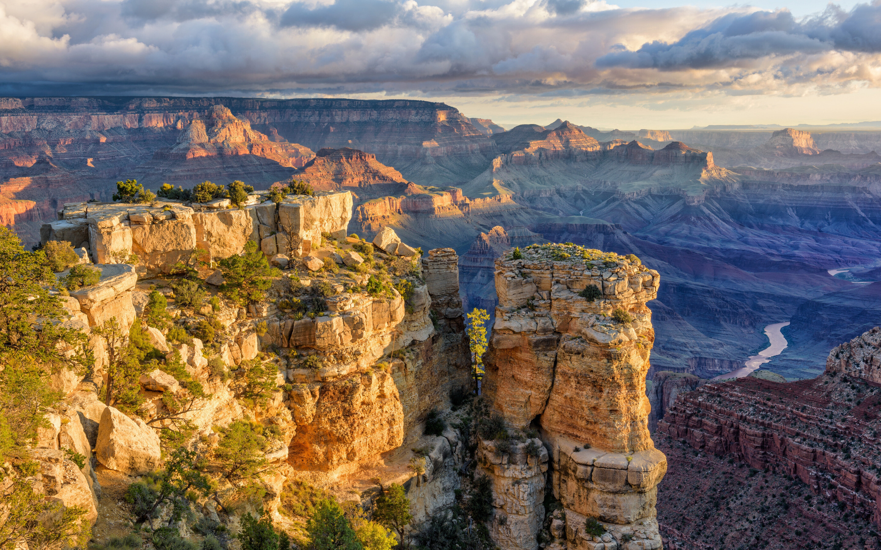 Grand Canyon: Rocks, Mountain landscape, Arizona. 2880x1800 HD Background.