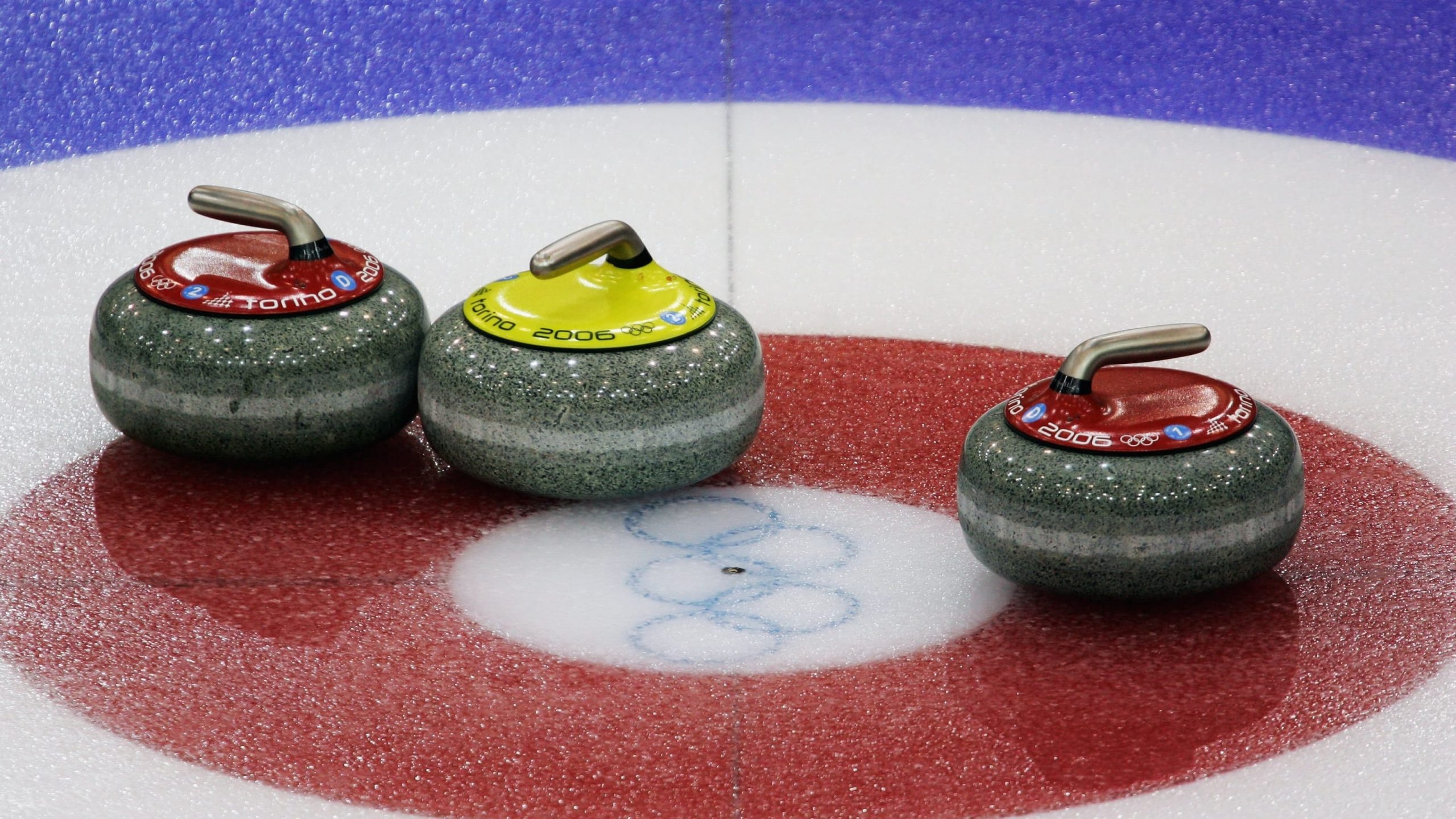 Curling: Official Olympic granite stones, The 2006 Torino Winter Olympic Games. 2560x1440 HD Wallpaper.