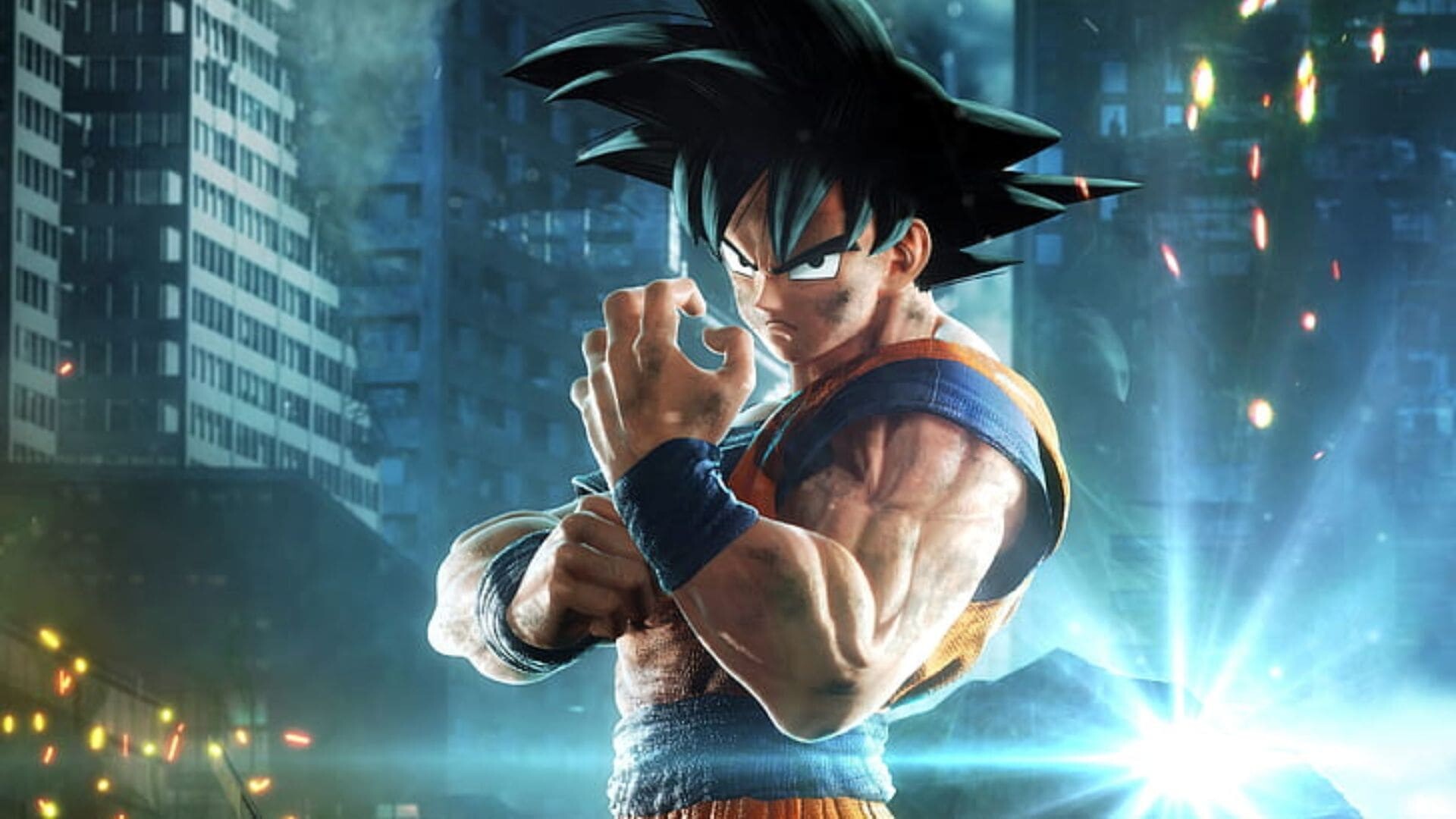 Goku: A character in the Dragon Ball media franchise, The grandest fighters of animanga. 1920x1080 Full HD Background.