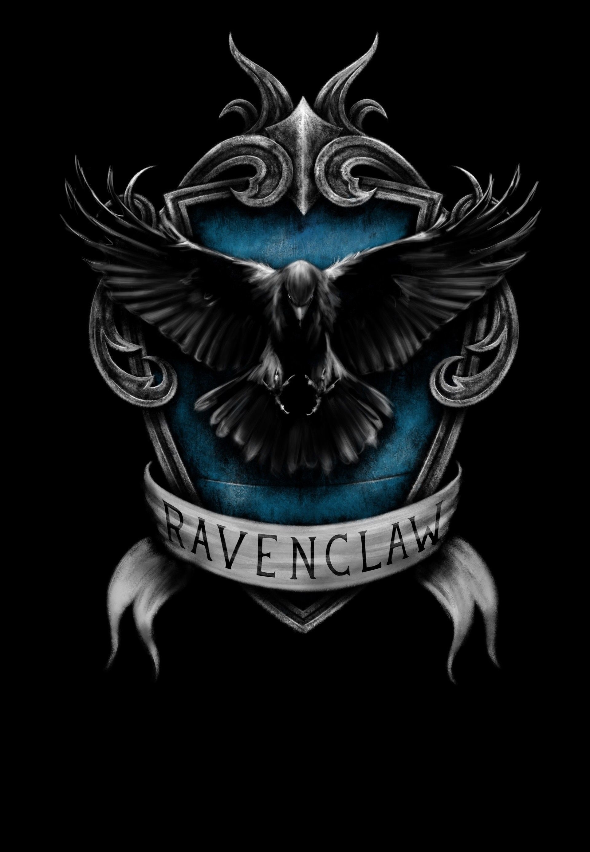 Ravenclaw crest wallpapers, Emblem designs, House pride, Harry Potter, 1920x2780 HD Handy