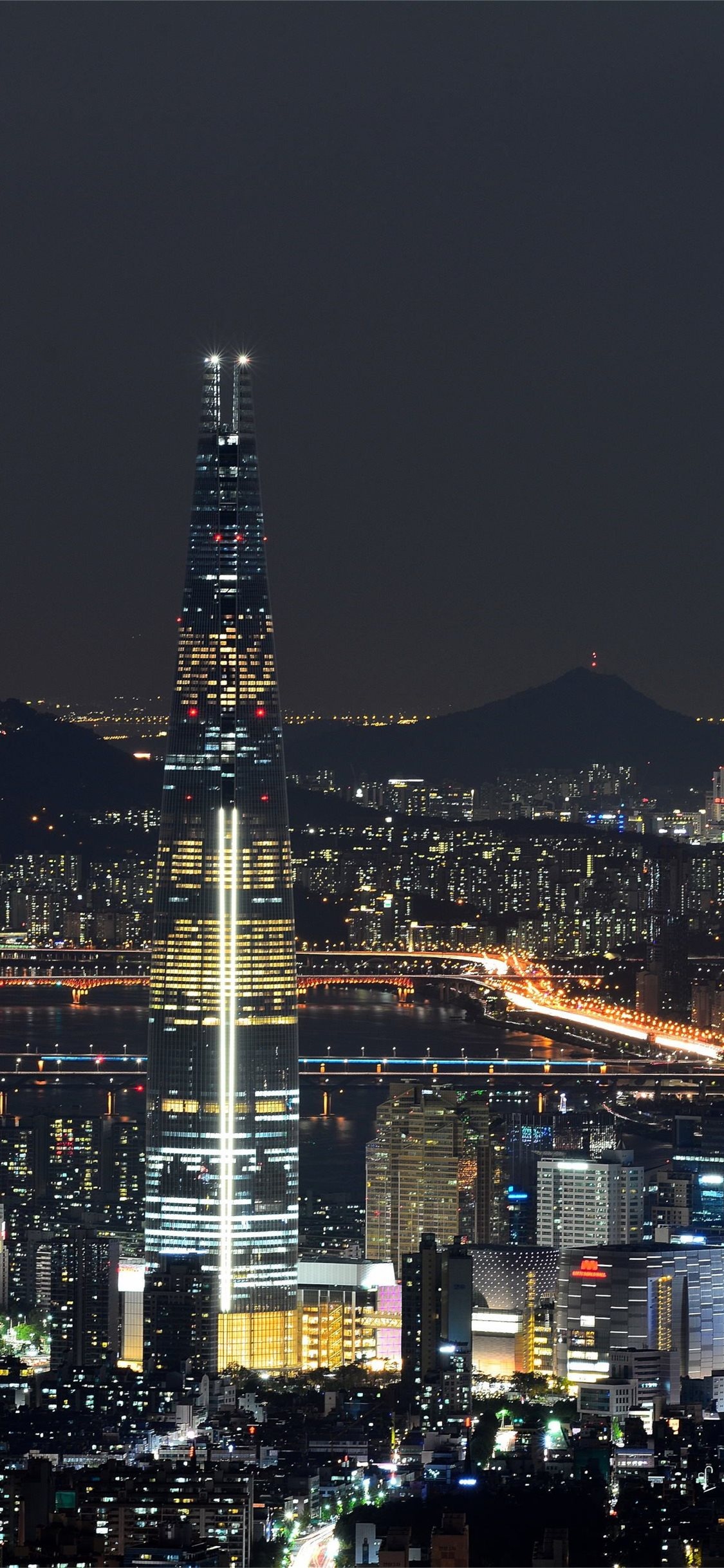 Seoul Skyline, Best South Korea wallpapers, Digital backgrounds, Phone wallpapers, 1130x2440 HD Phone