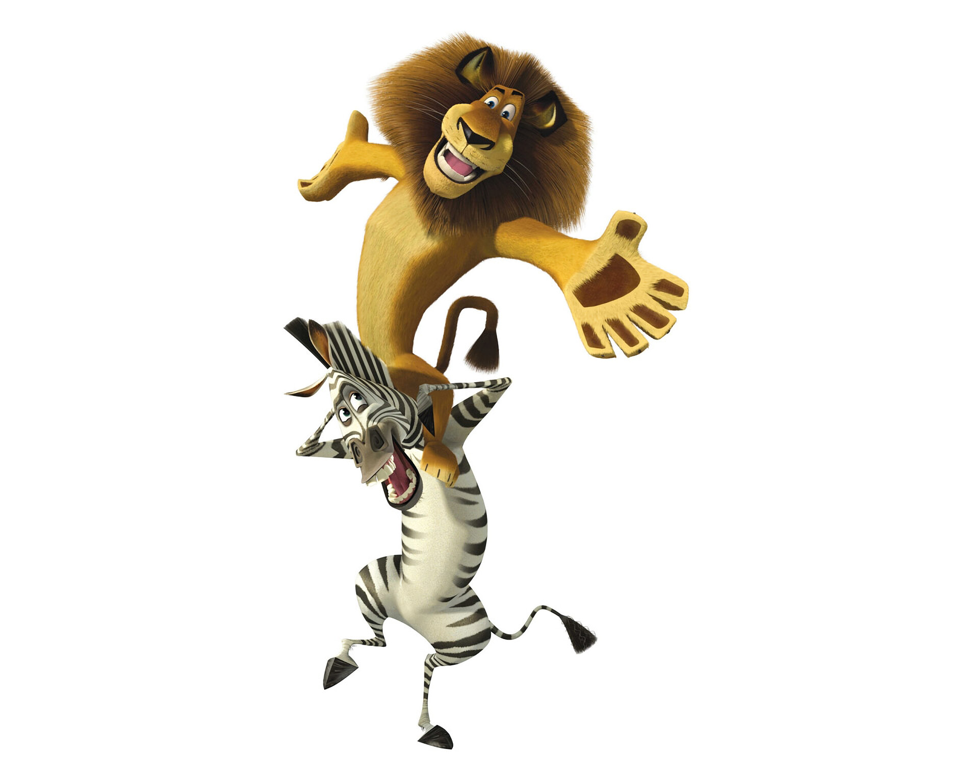 Madagascar (Movie): Chris Rock as Marty, a plains zebra and Alex's best friend, Voice cast. 1920x1540 HD Background.