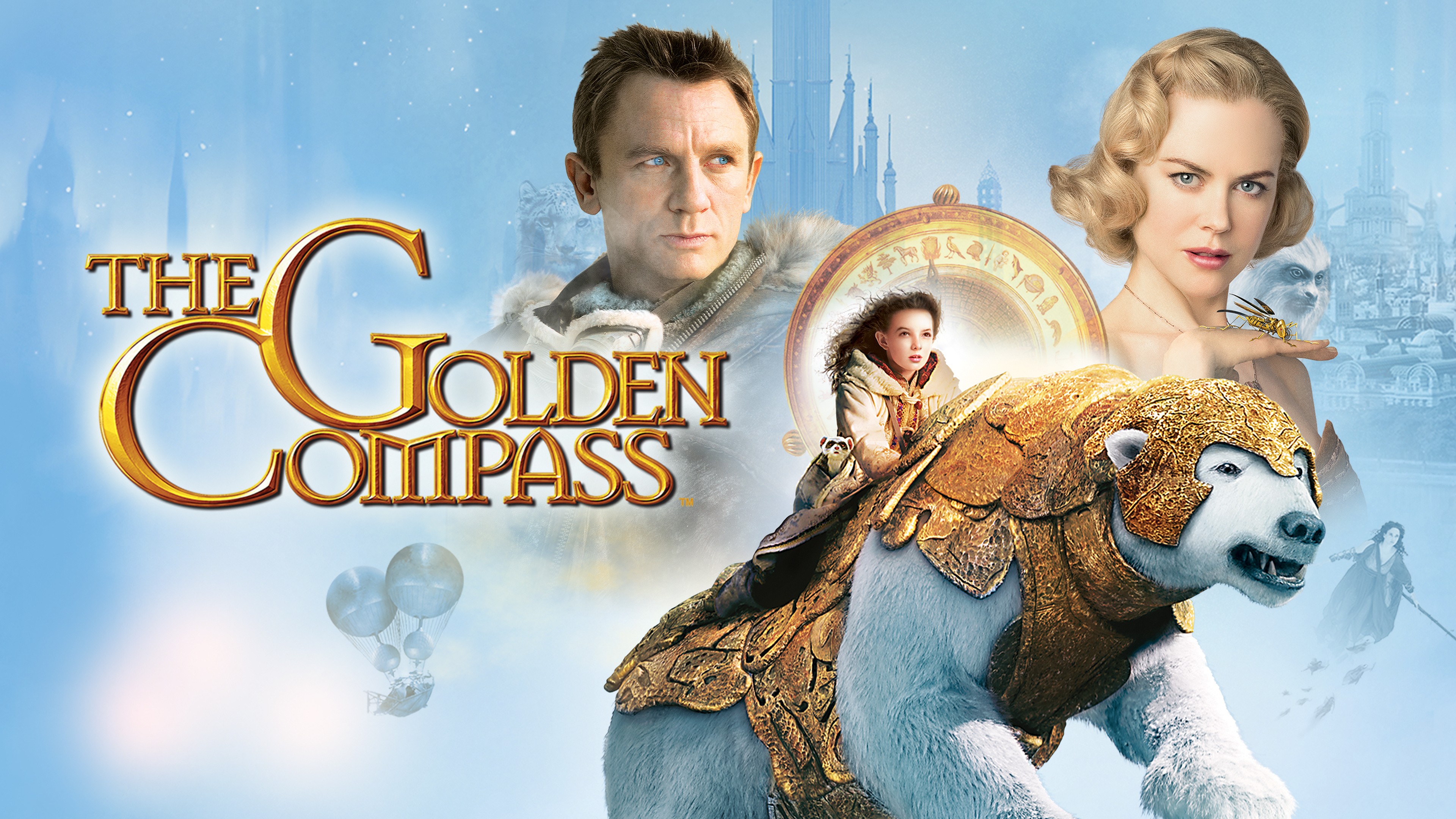 The Golden Compass, Fantasy adventure, Nicole Kidman, Daniel Craig, 3840x2160 4K Desktop
