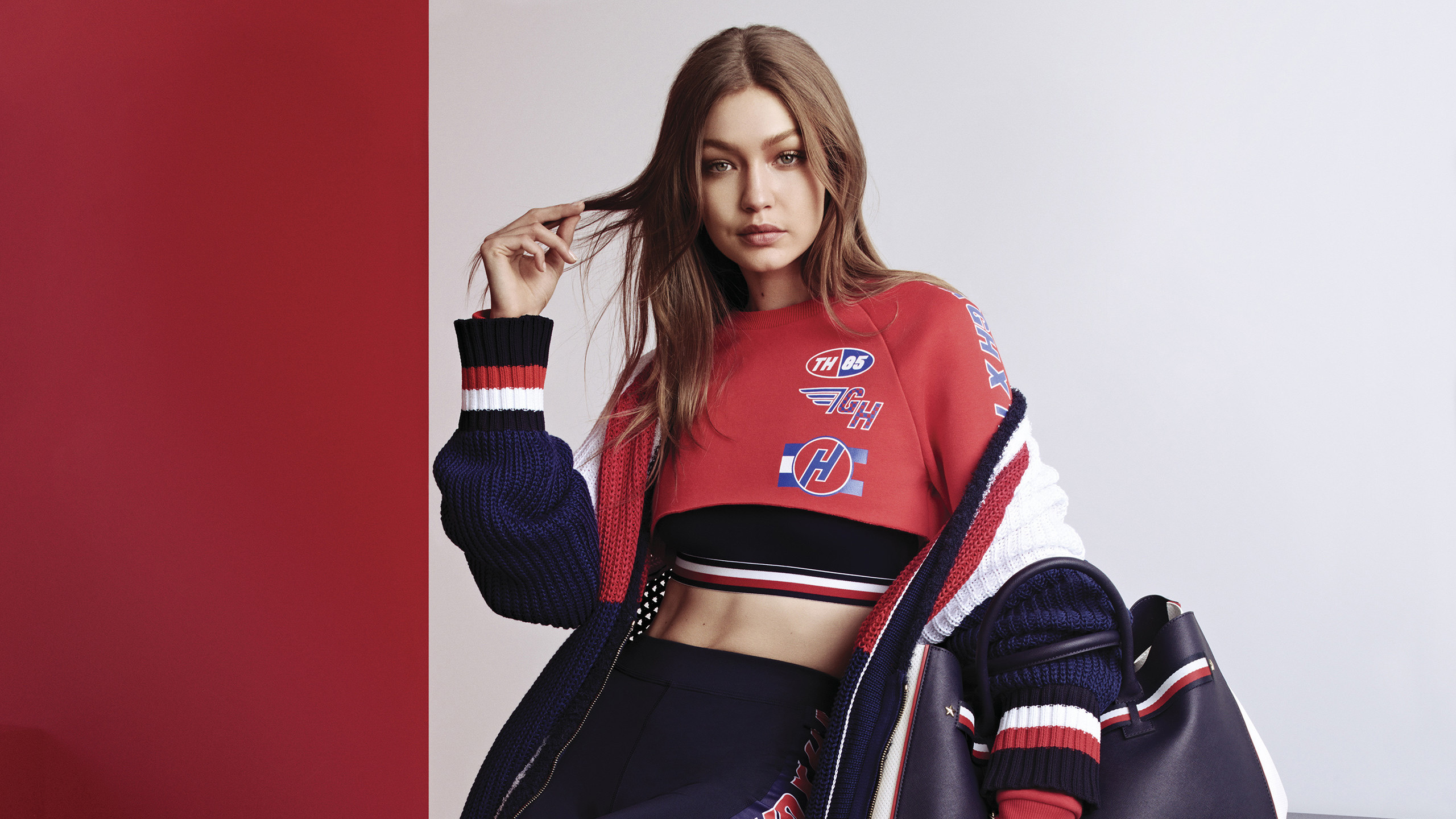 Tommy Hilfiger: Collaborative line titled TOMMYXGIGI, Featured at New York Fashion Week. 2560x1440 HD Background.