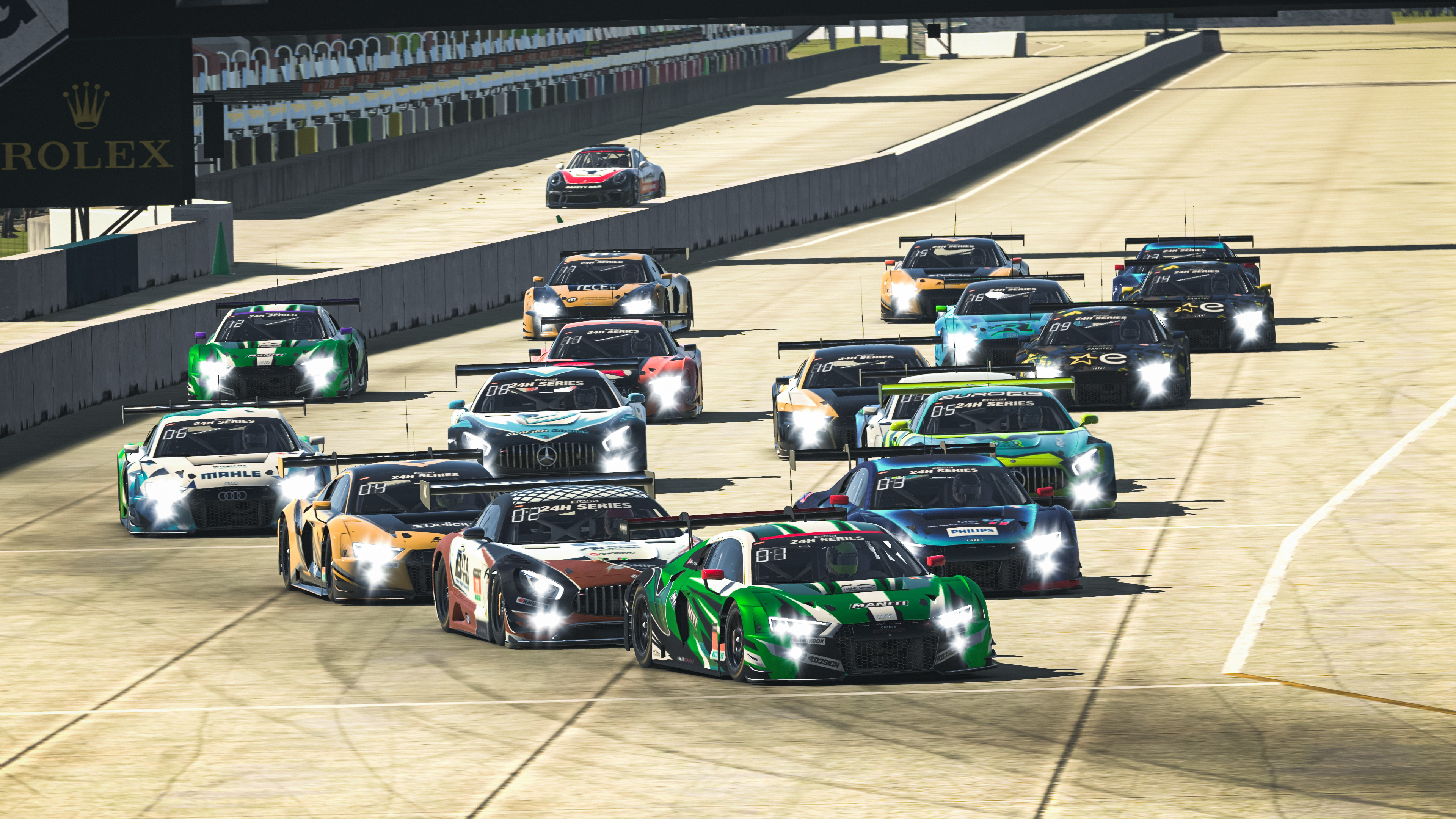 Auto Racing: Virtual competition, VCO, Motorsport simulation, Ronin Simsport, Esports. 3840x2160 4K Background.