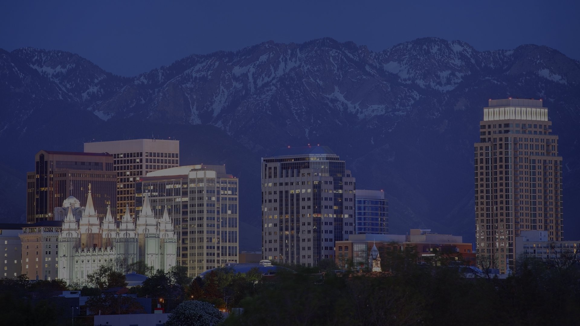 Salt Lake City skyline, Broadmoor apartments, Amenities, 1920x1080 Full HD Desktop
