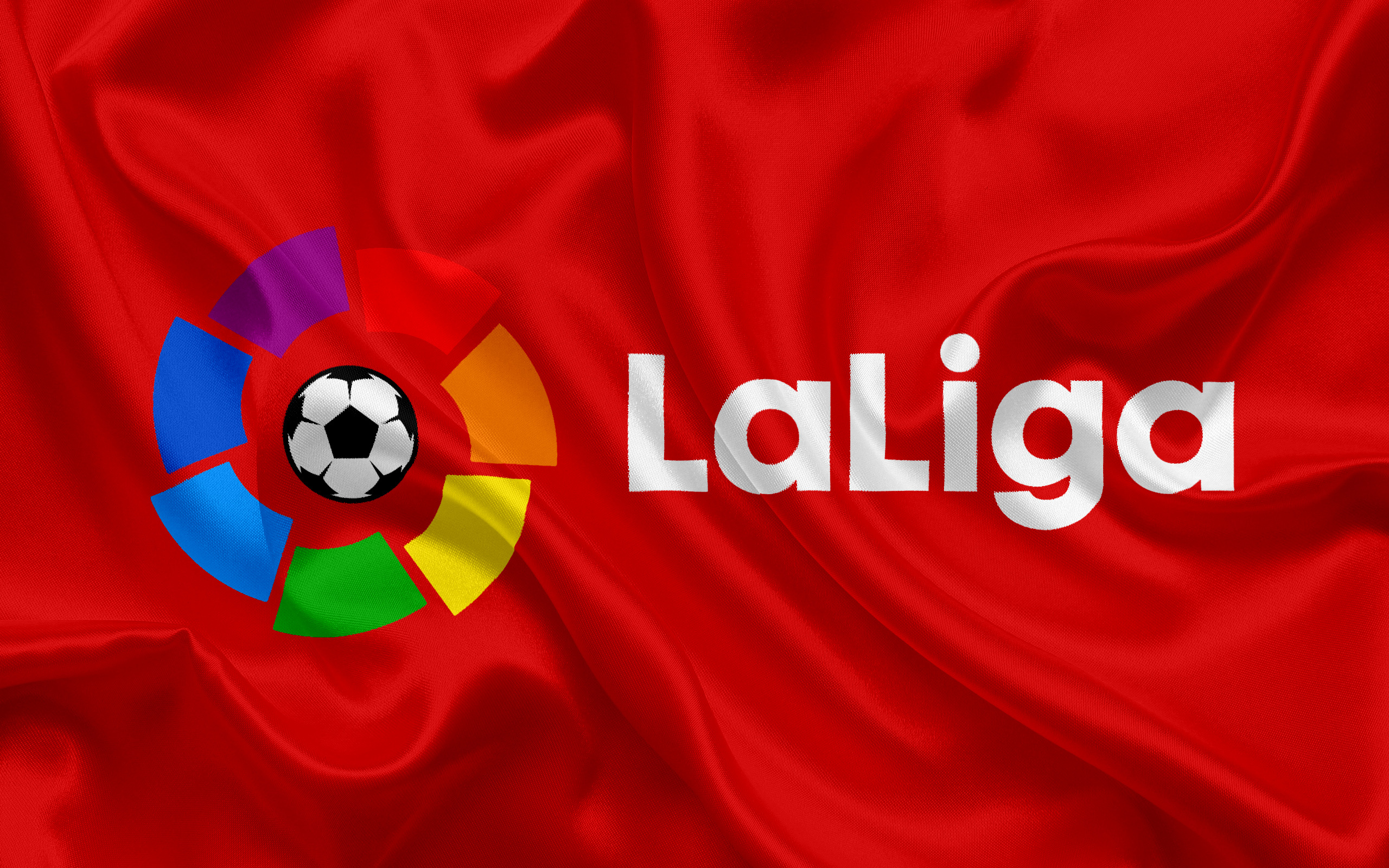 La Liga 2017, Football championship, Logo emblem, Passionate fans, 2560x1600 HD Desktop