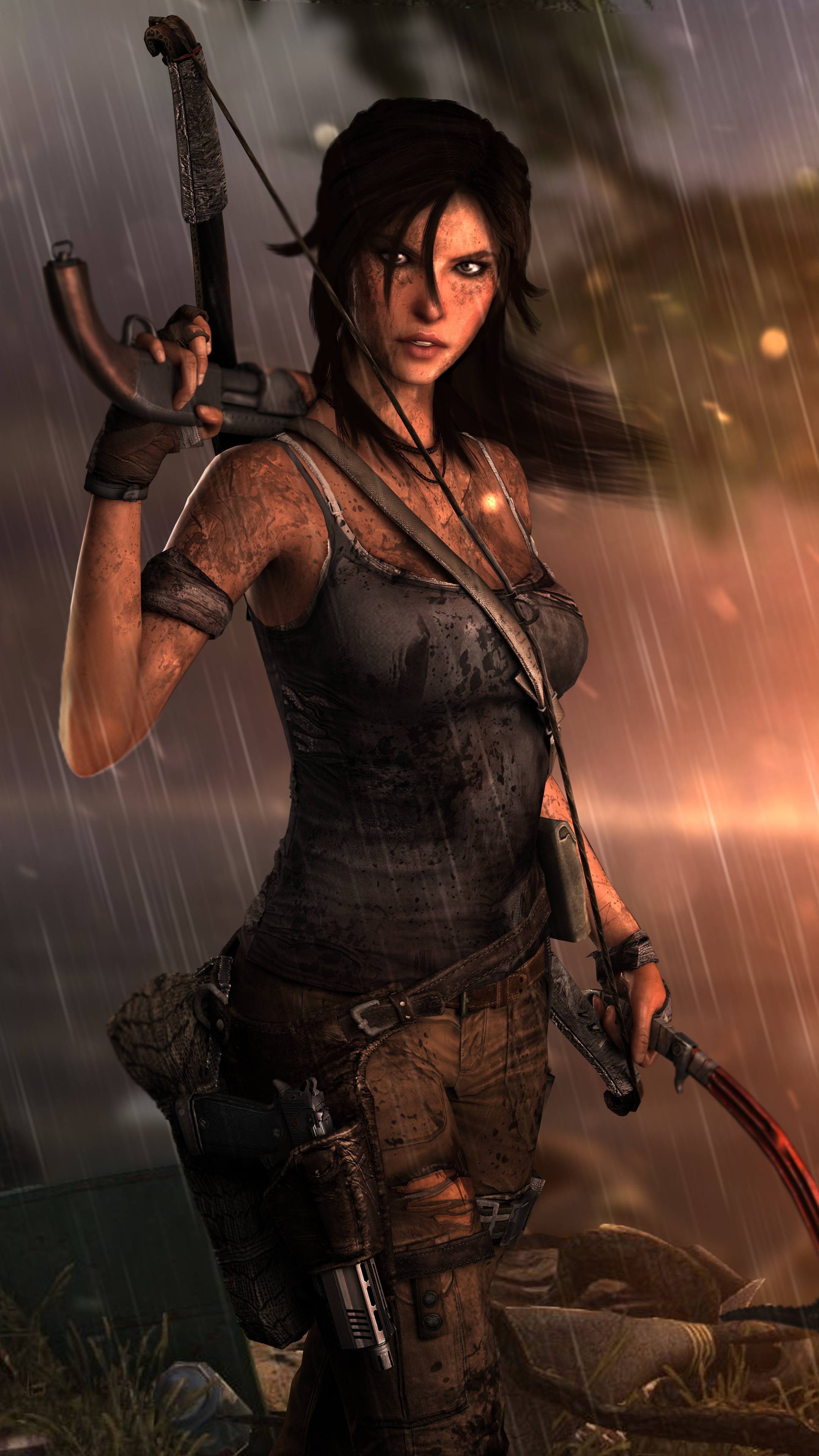Lara Croft in 10K, Stunning details, Premium HD wallpapers, 2160x3840 4K Phone