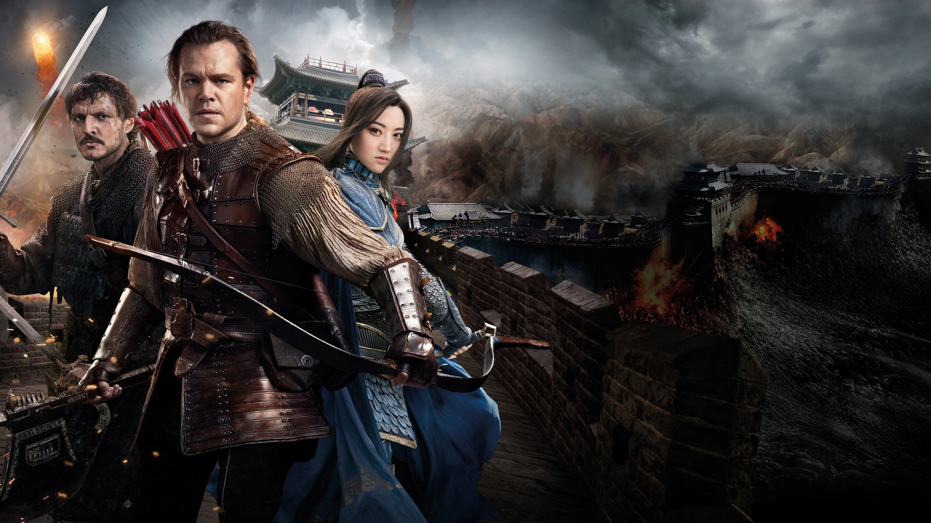 The Great Wall, Chinese Epic, Matt Damon, Pedro Pascal, 3840x2160 4K Desktop