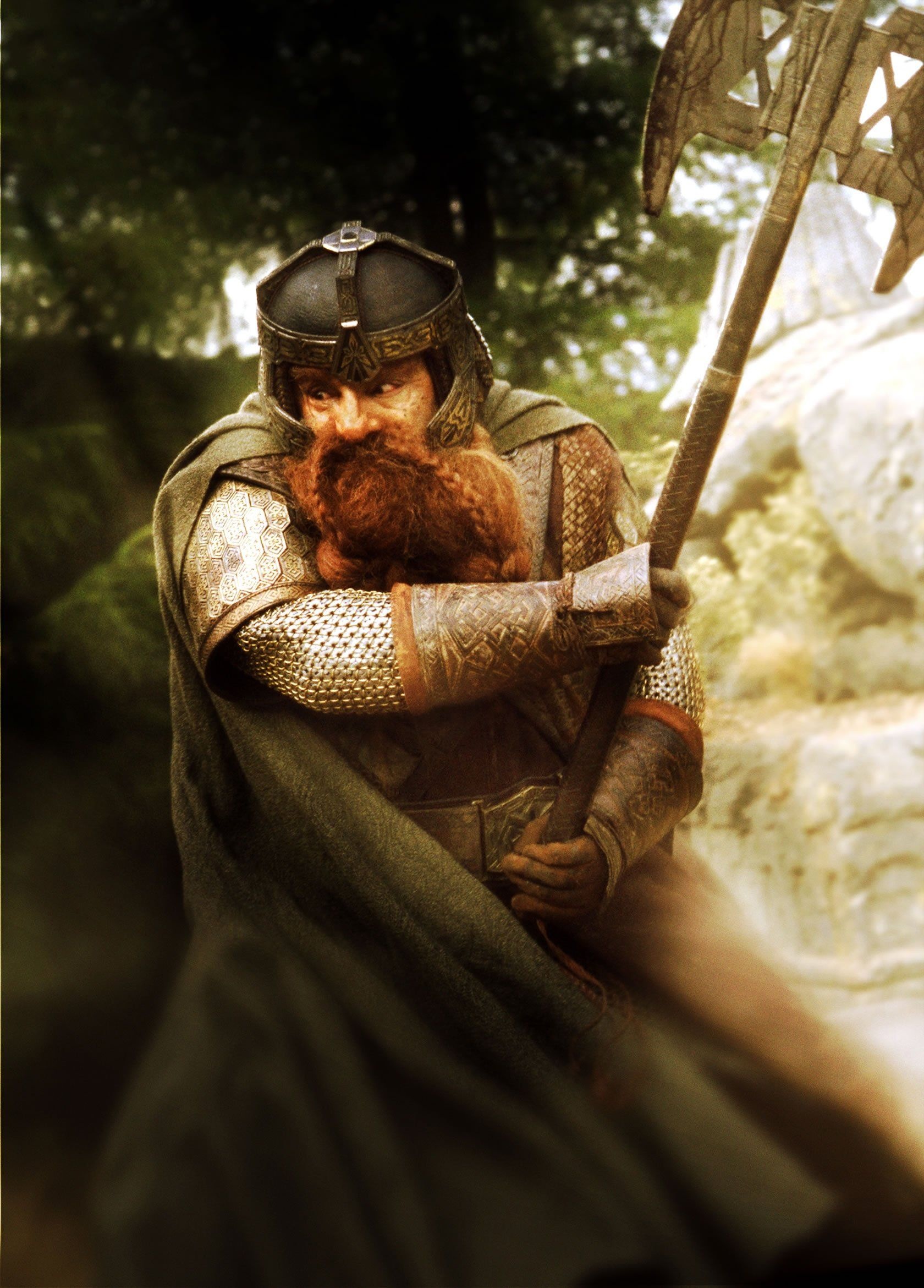 Gimli, Brave warrior, Lord of the Rings fan art, Epic fantasy, 1680x2340 HD Phone